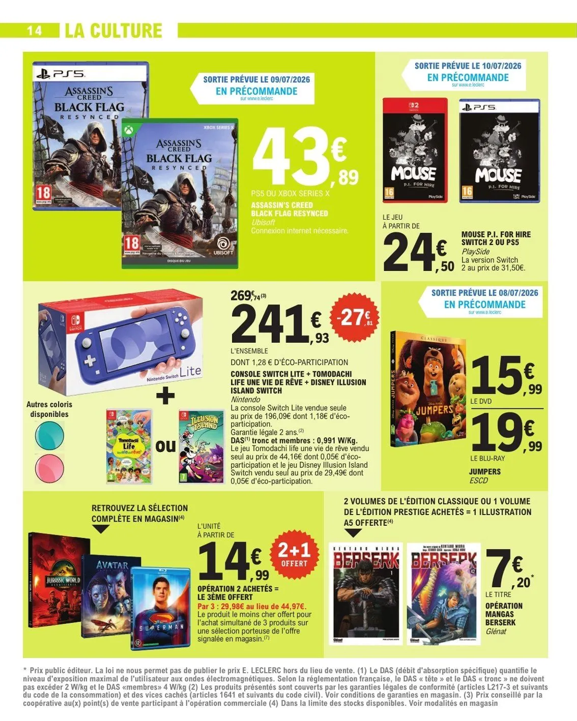 E.Leclerc Catalogue du 17 juillet au 18 juillet 2026 - Catalogue page 14