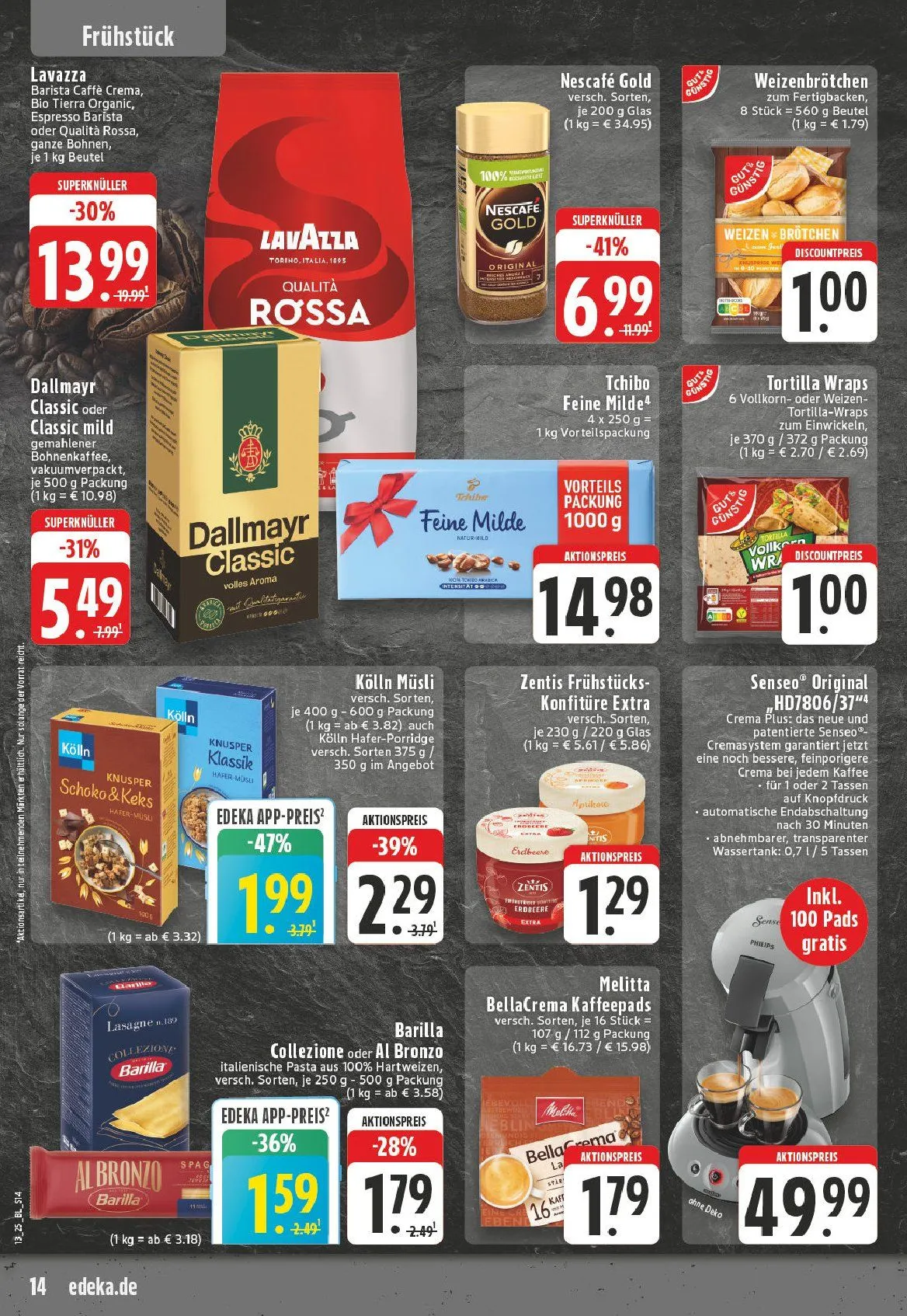 Edeka Prospekt von 25. März bis 29. März 2025 - Prospekt seite 14
