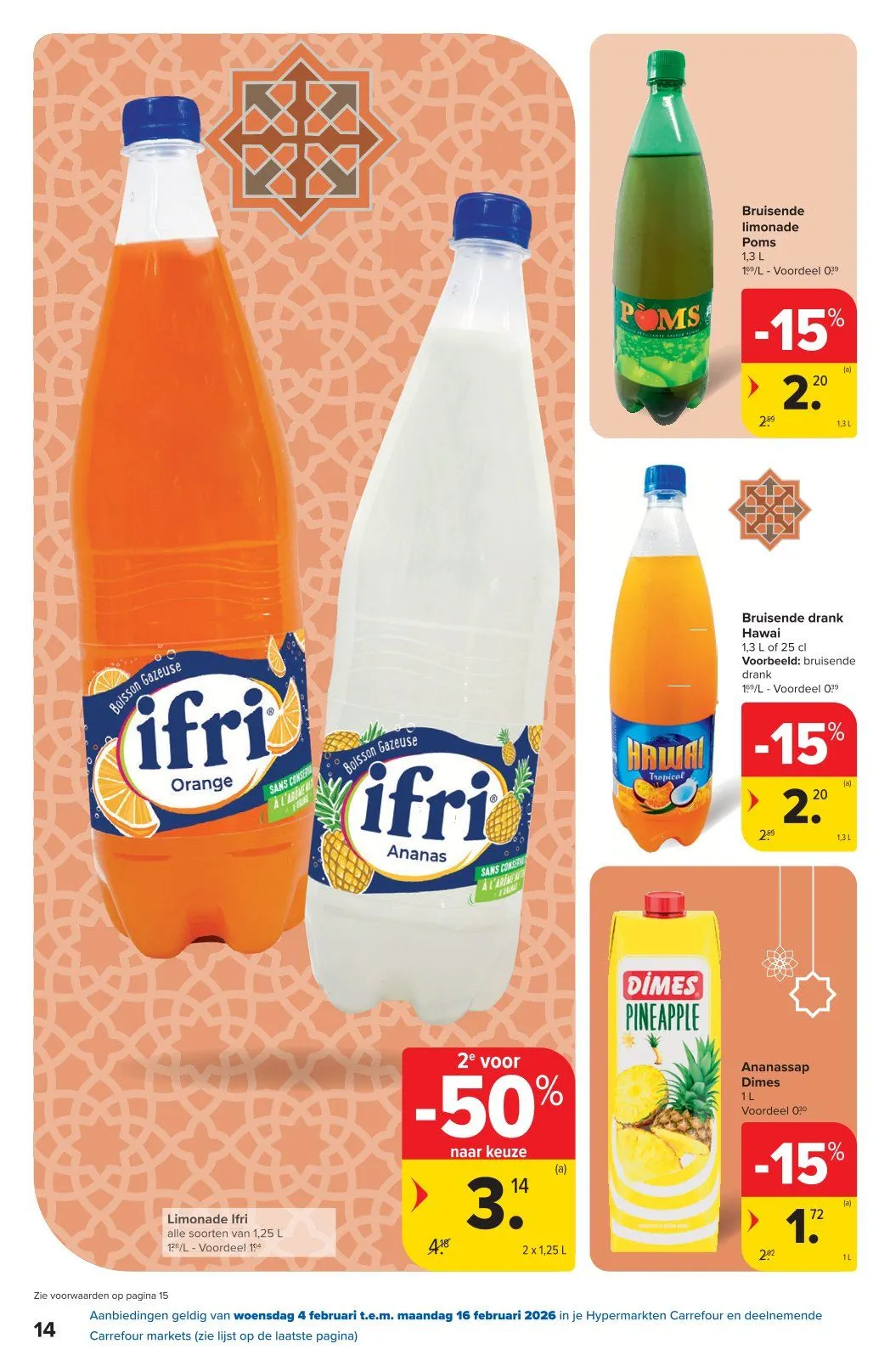 Carrefour folder van 4 februari tot 16 februari 2026 - folder pagina 14