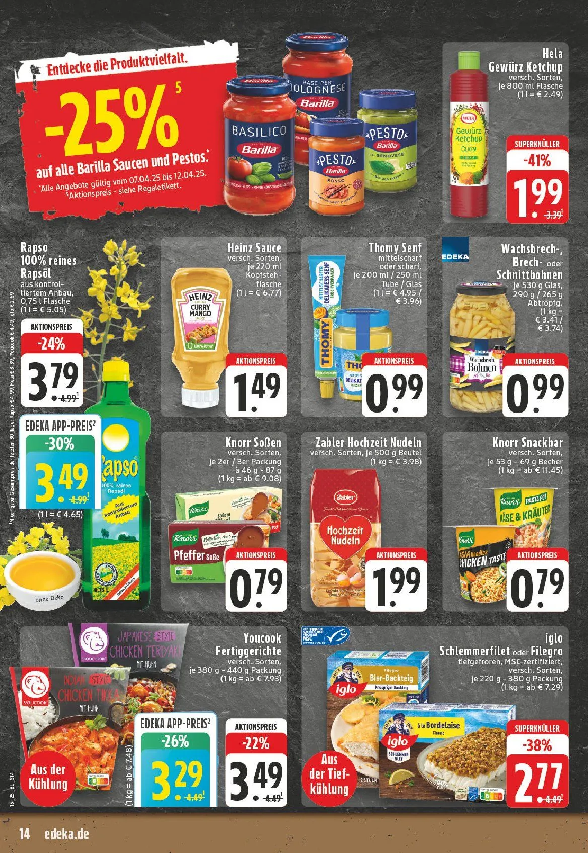 Edeka Prospekt von 7. April bis 12. April 2025 - Prospekt seite 14
