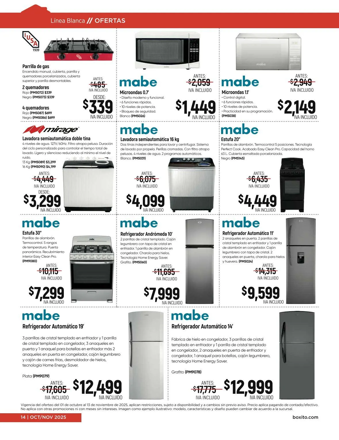Catálogo de Boxito catálogos y ofertas 1 de octubre al 13 de noviembre 2025 - Pagina 14