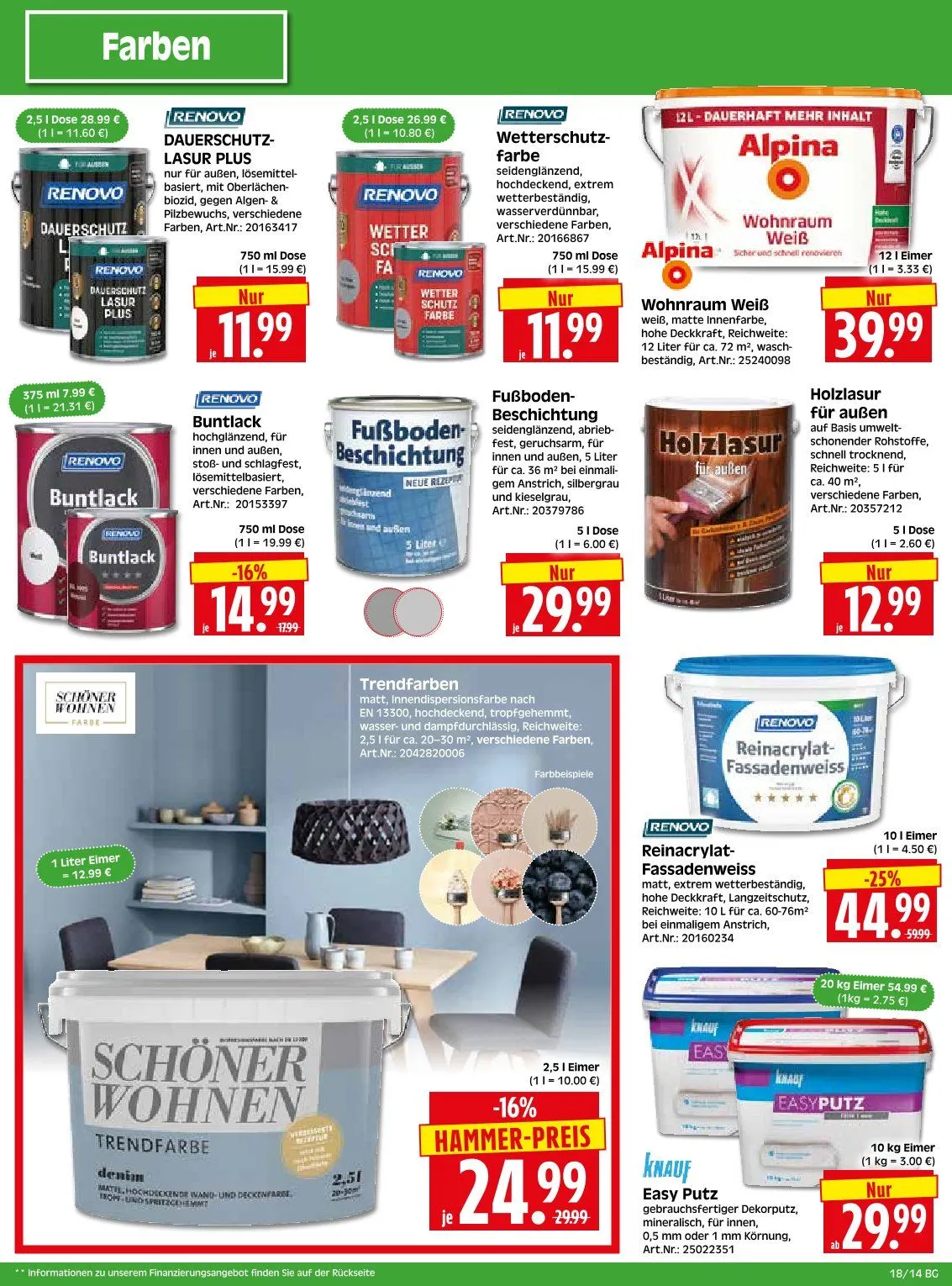 Herkules Baumarkt Angebote von 28. April bis 3. Mai 2025 - Prospekt seite 14