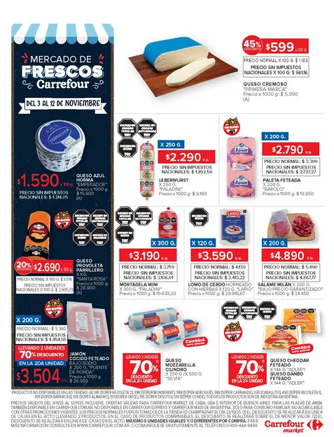 Ofertas de Ofertas Carrefour Market 3 de noviembre al 12 de noviembre 2025 - Página 14 del catálogo