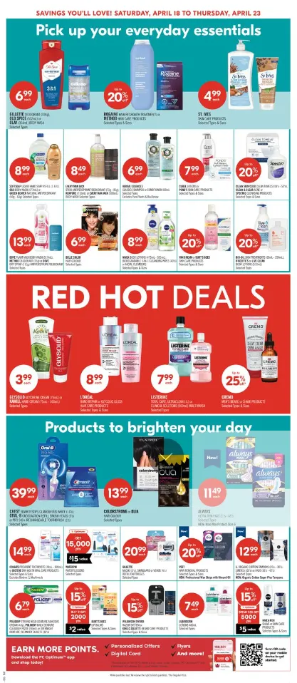 Shoppers Drug Mart Sales from April 18 to April 23 2026 - flyer page 9