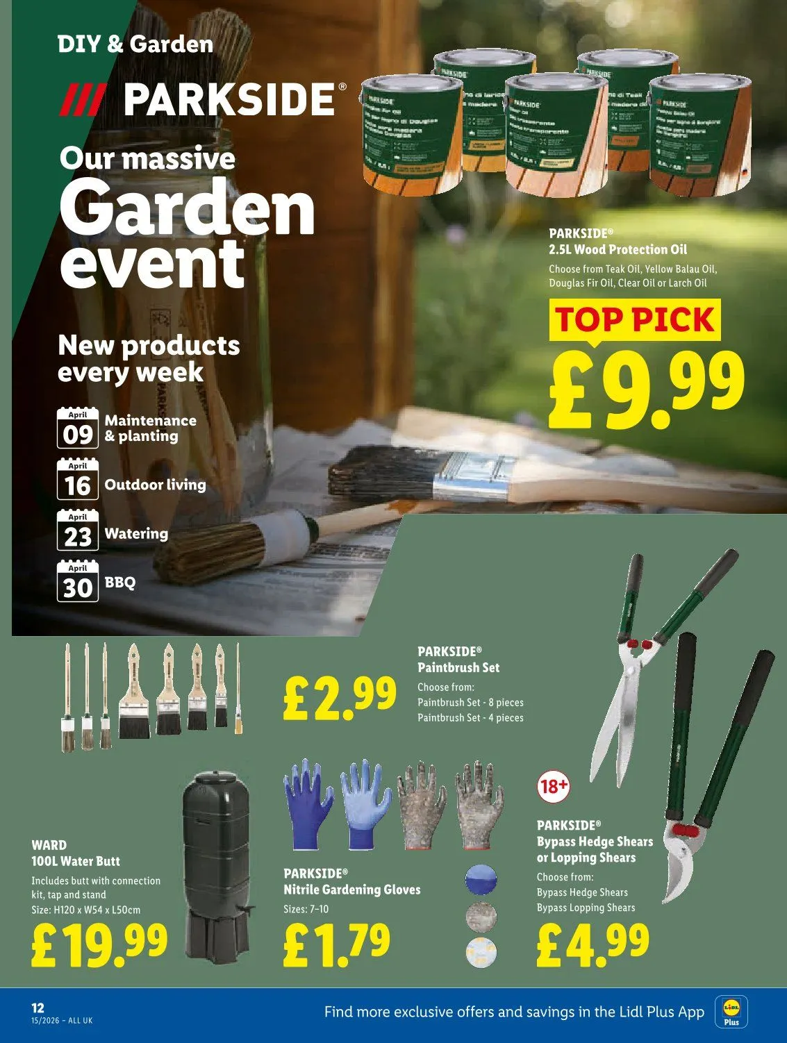  Lidl Offers from 9 April to 15 April 2026 - Catalogue Page 14