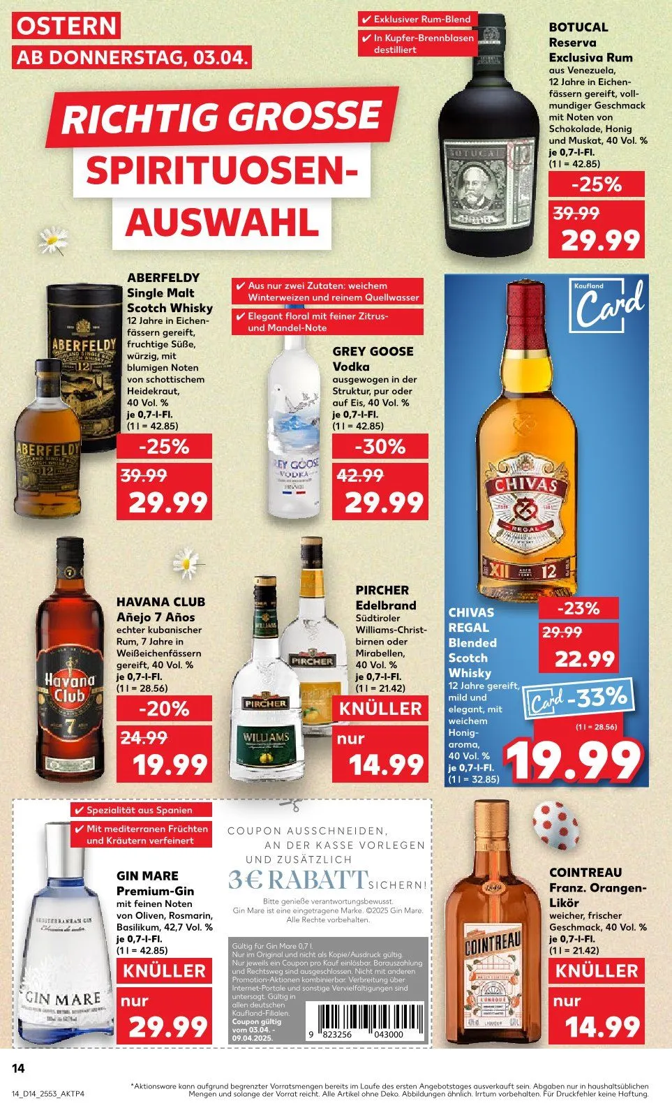 Kaufland Prospekt von 3. April bis 9. April 2025 - Prospekt seite 14