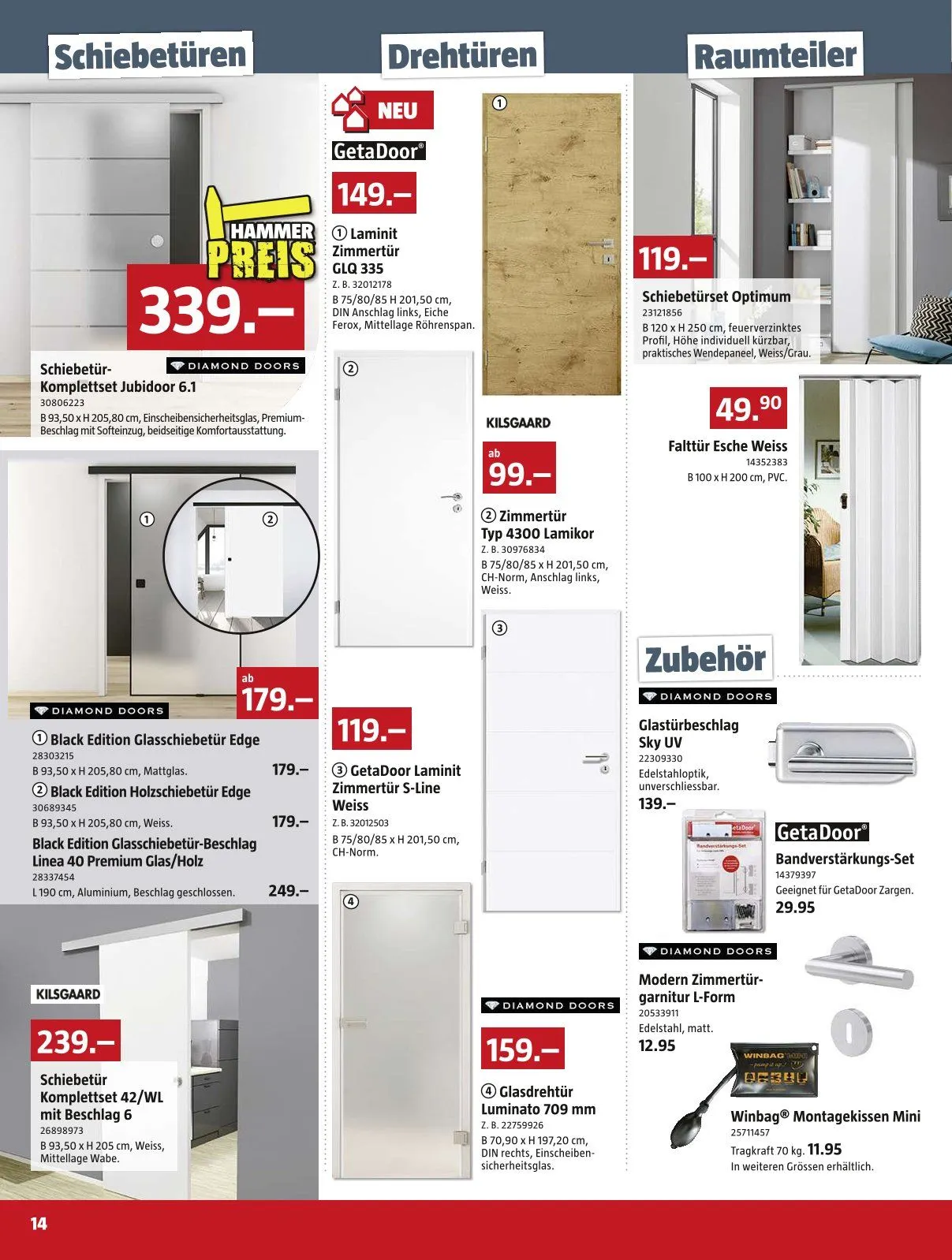 Bauhaus Broschyr Erbjudanden von 25. November bis 29. Dezember 2024 - Prospekt seite 14