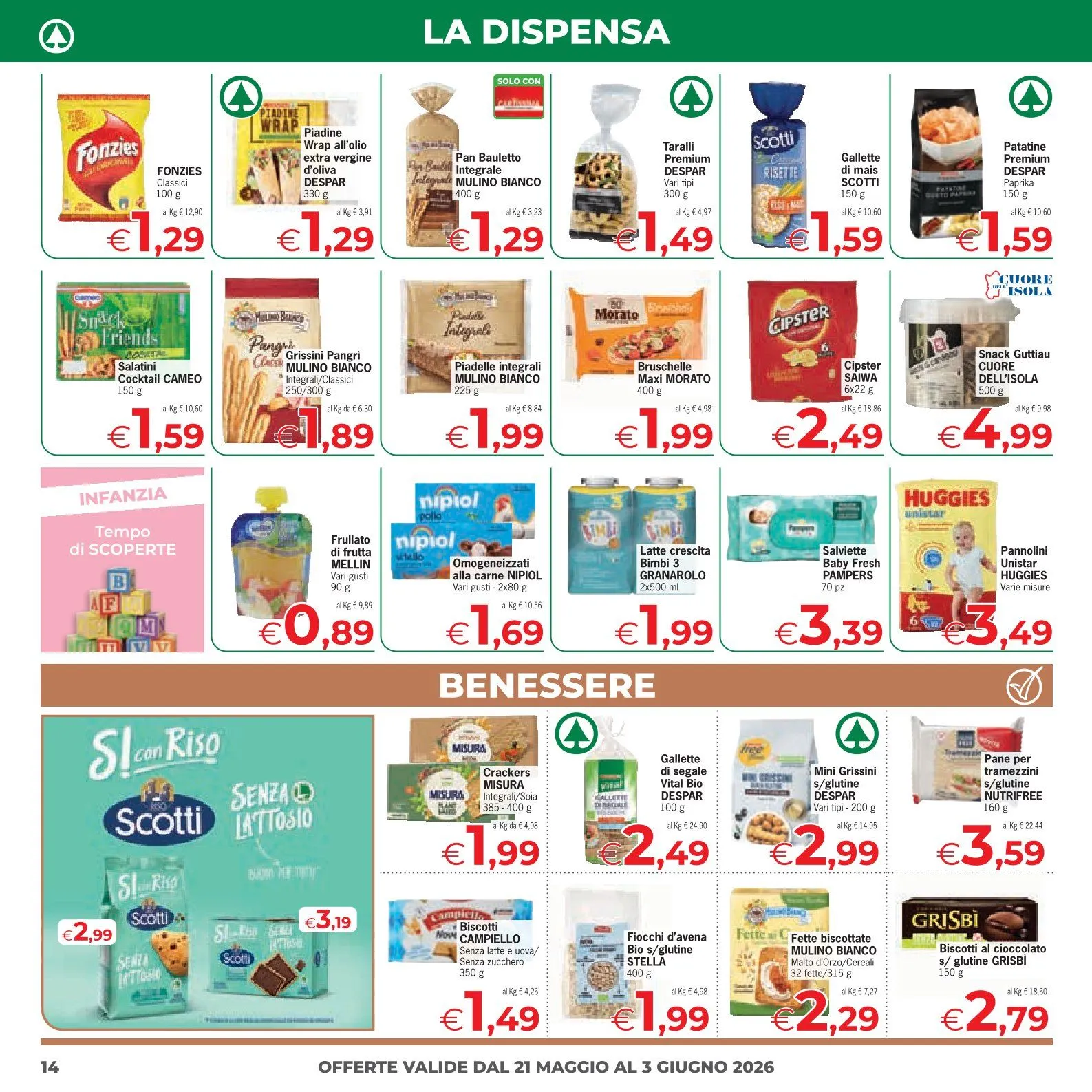 Volantini Eurospar da 21 maggio a 3 giugno di 2026 - Pagina del volantino 14