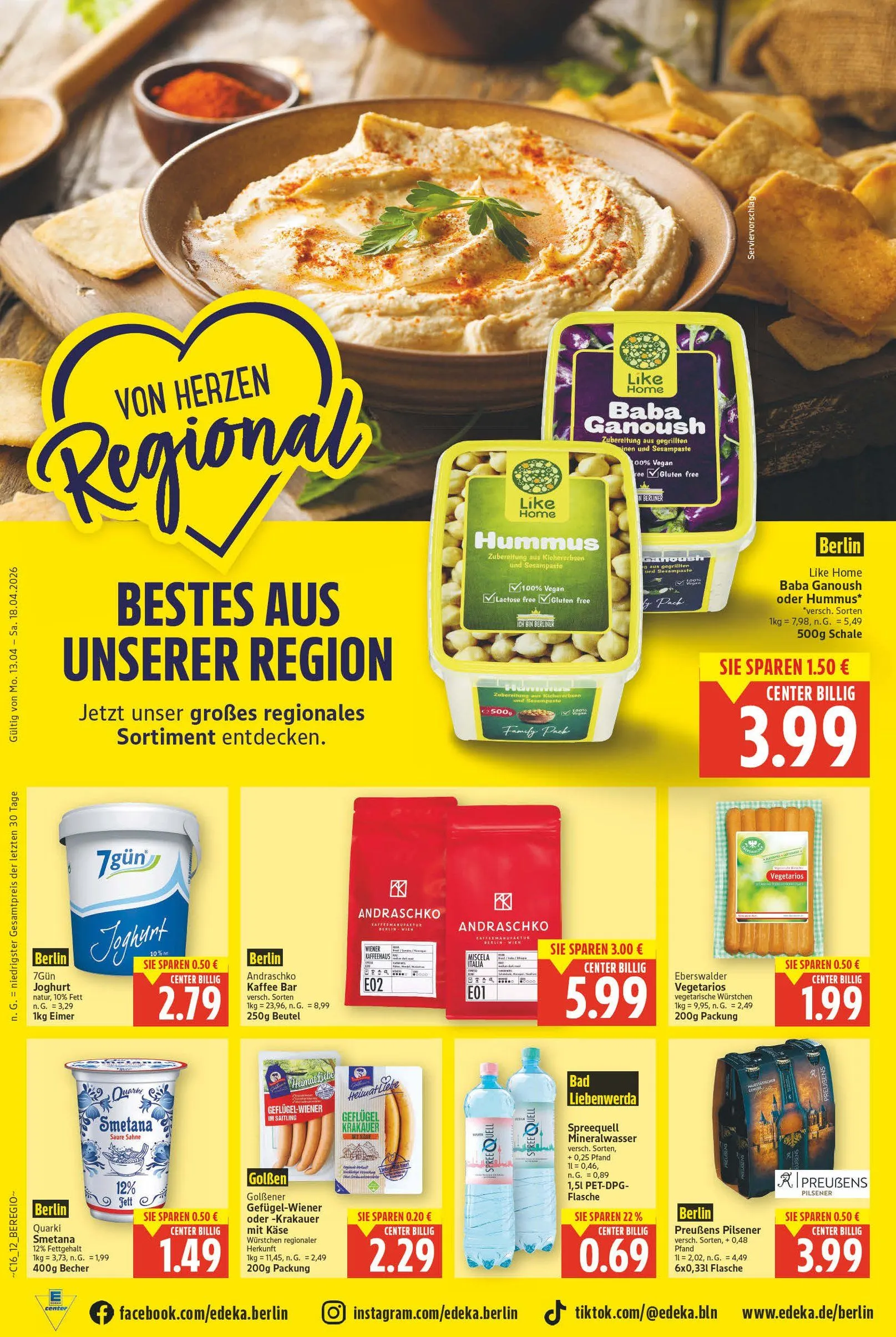Edeka Angebote von 13. April bis 19. April 2026 - Prospekt seite 14