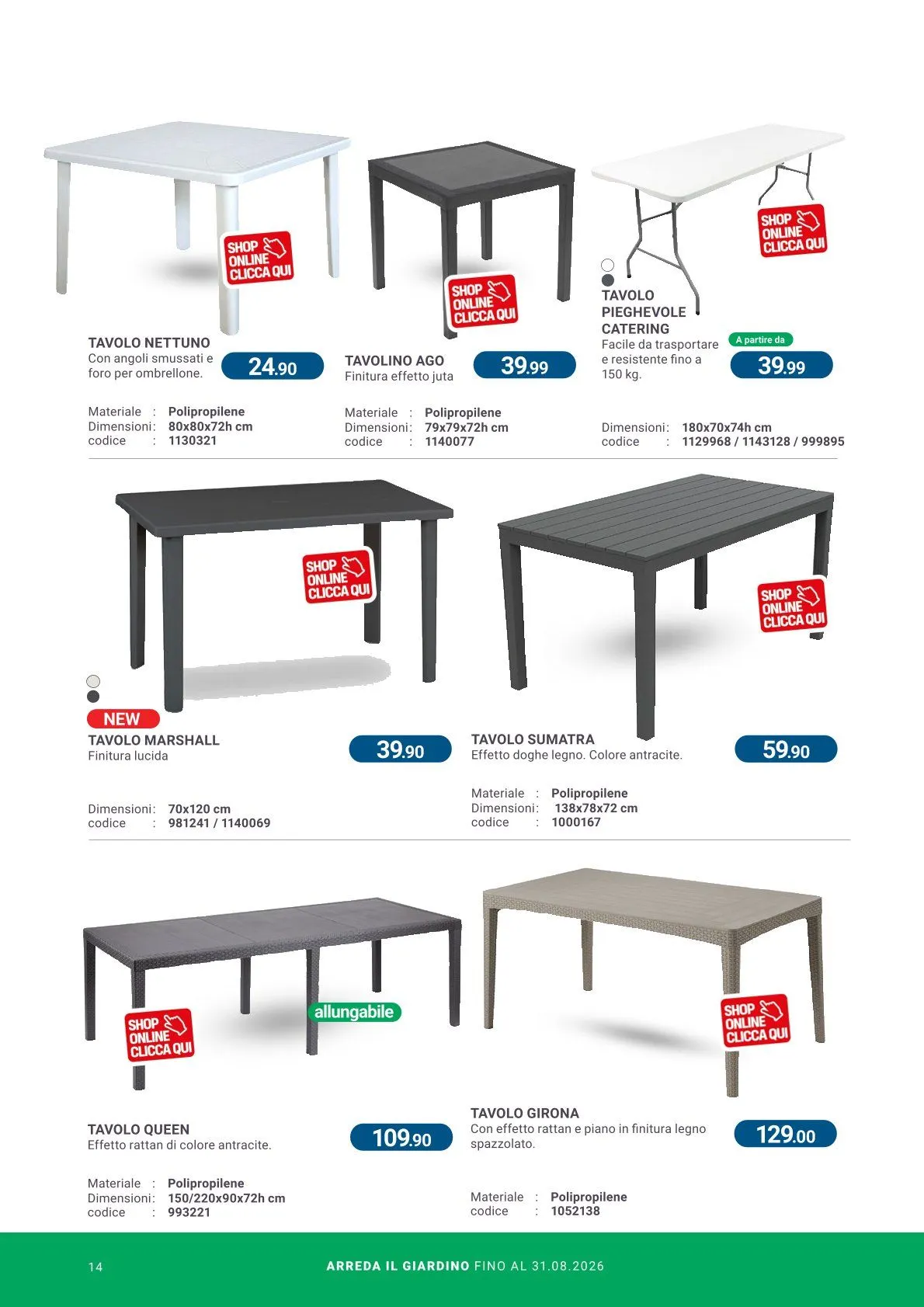  Volantini Cfadda da 8 aprile a 31 agosto di 2026 - Pagina del volantino 14