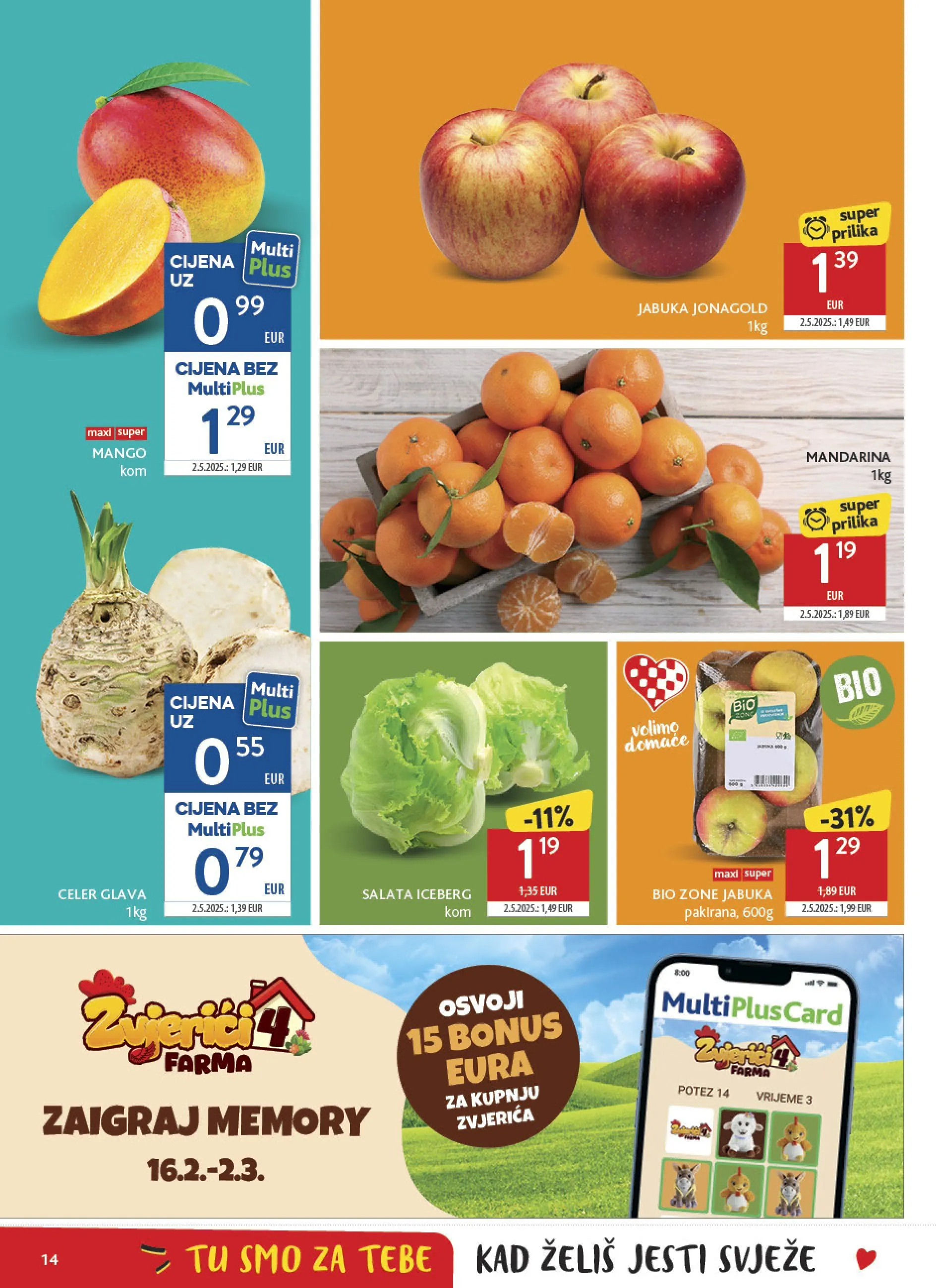 Katalog  Konzum od 25. veljače do 3. ožujka 2026. - Pregled Stranica 14