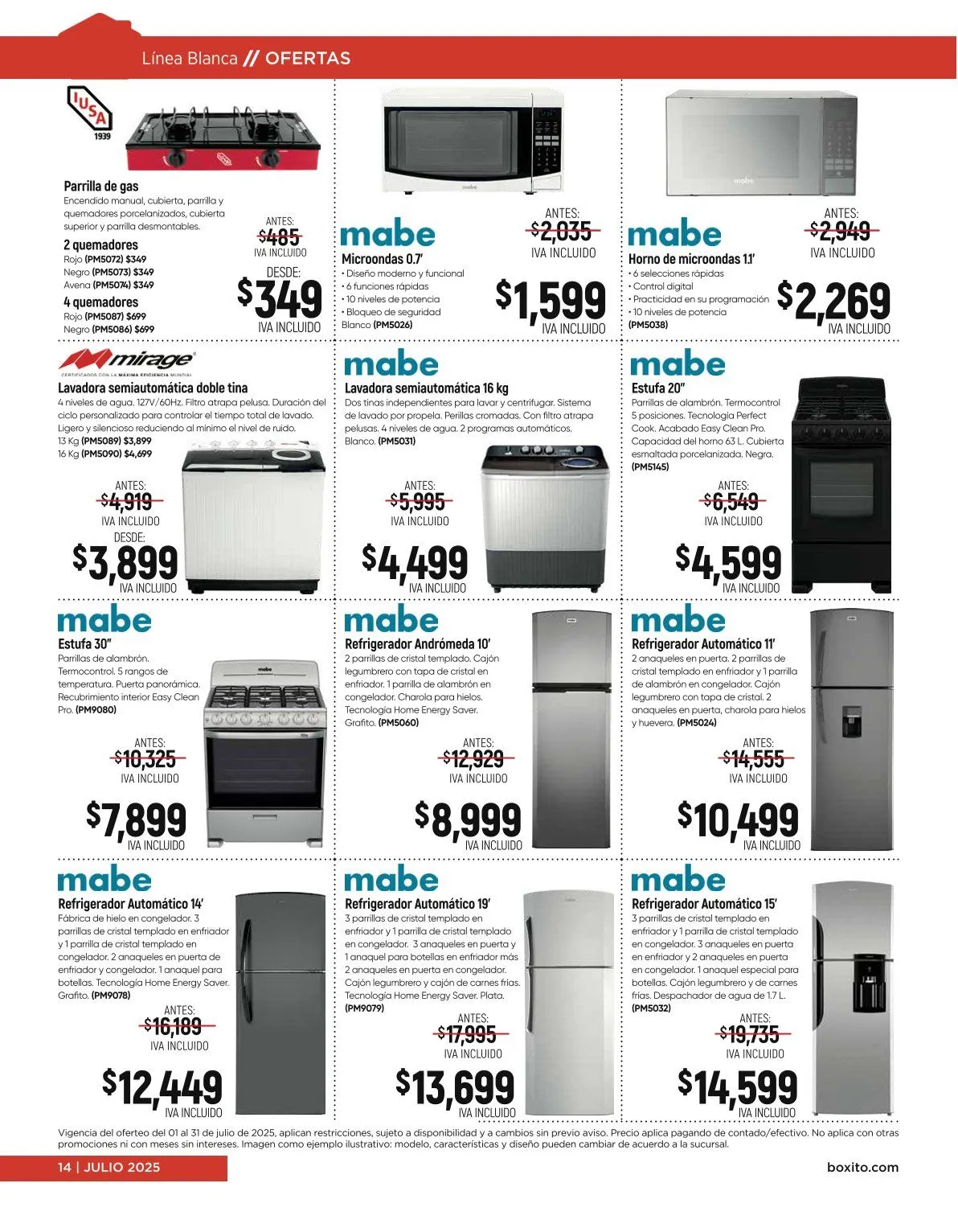Catálogo de Boxito catálogos y ofertas 1 de julio al 31 de julio 2025 - Pagina 14
