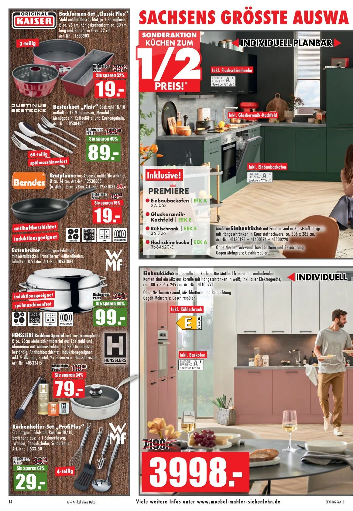 Möbel Mahler Prospekte von 29. Oktober bis 25. November 2025 - Prospekt seite 14