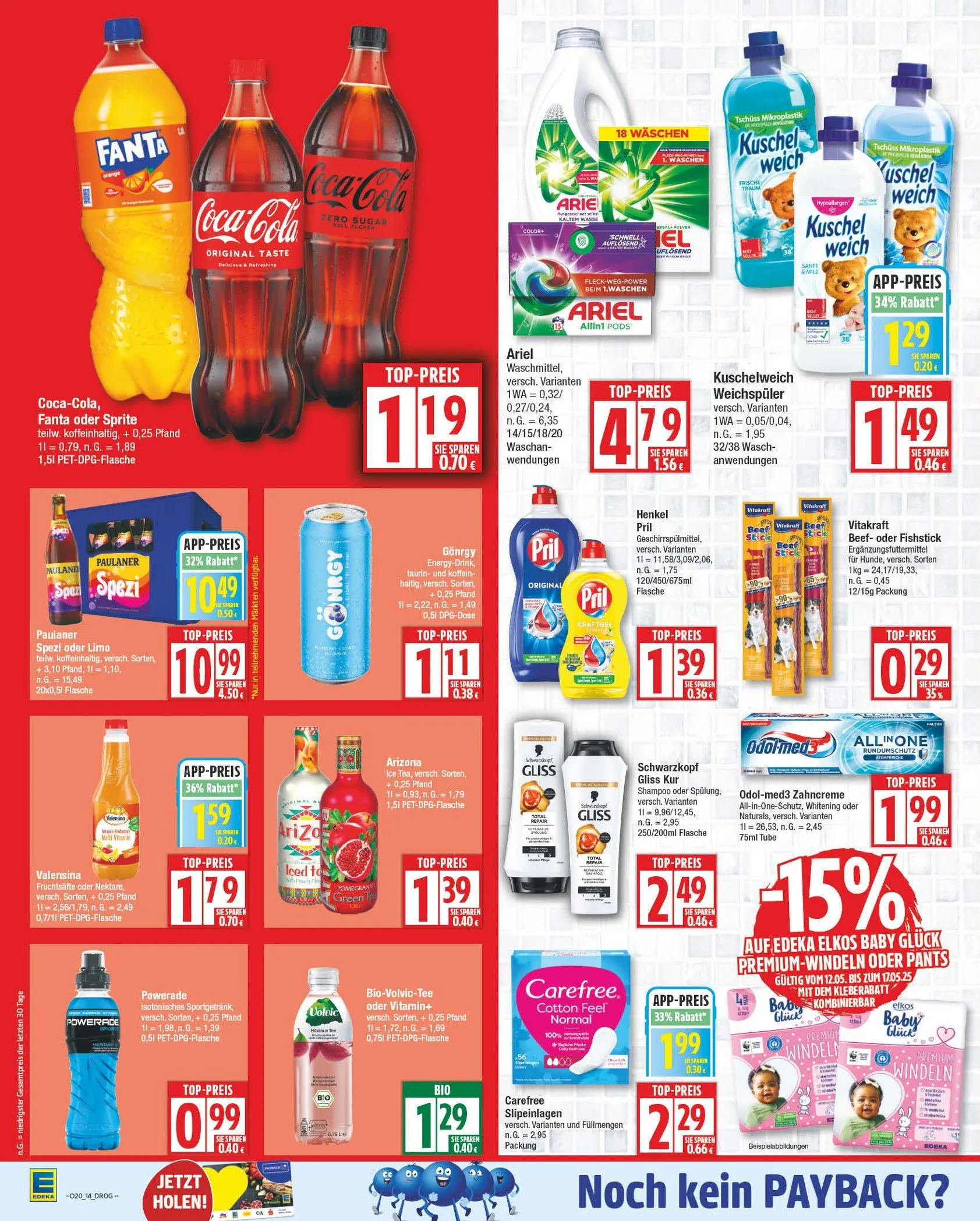 Edeka Prospekt von 12. Mai bis 17. Mai 2025 - Prospekt seite 14