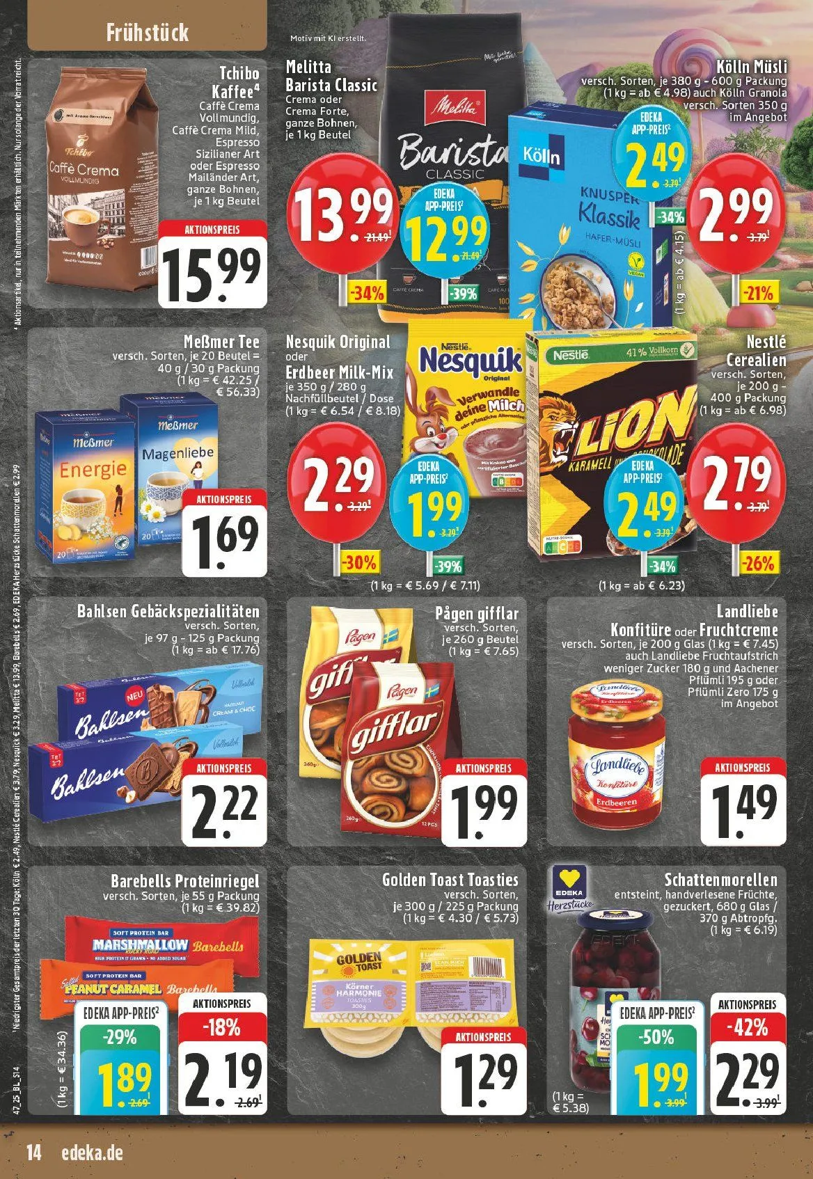 Edeka Angebote von 17. November bis 22. November 2025 - Prospekt seite 14