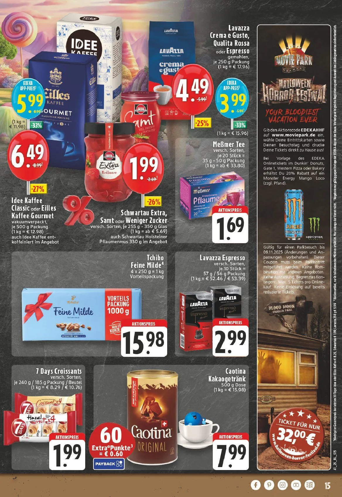 Edeka Prospekte von 5. Oktober bis 10. Oktober 2025 - Prospekt seite 15