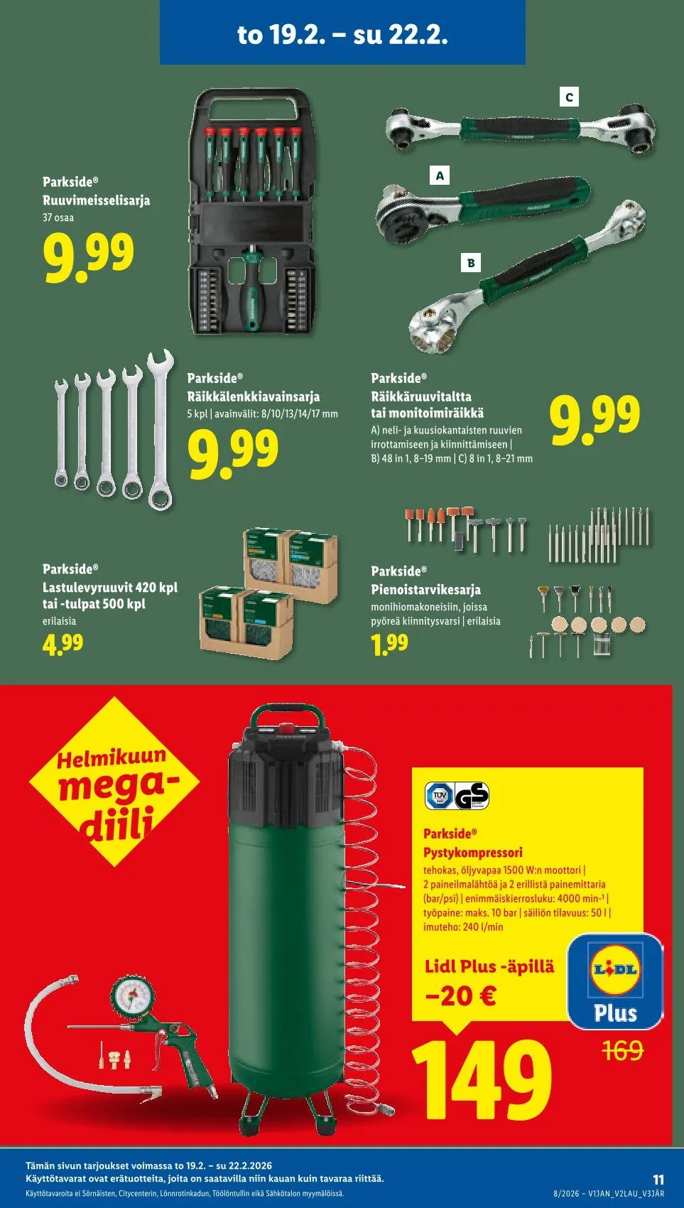 Kaupan Lidl uusimmat tarjoukset voimassa alkaen 19. helmikuuta - 25. helmikuuta 2026 - Tarjouslehti sivu 15