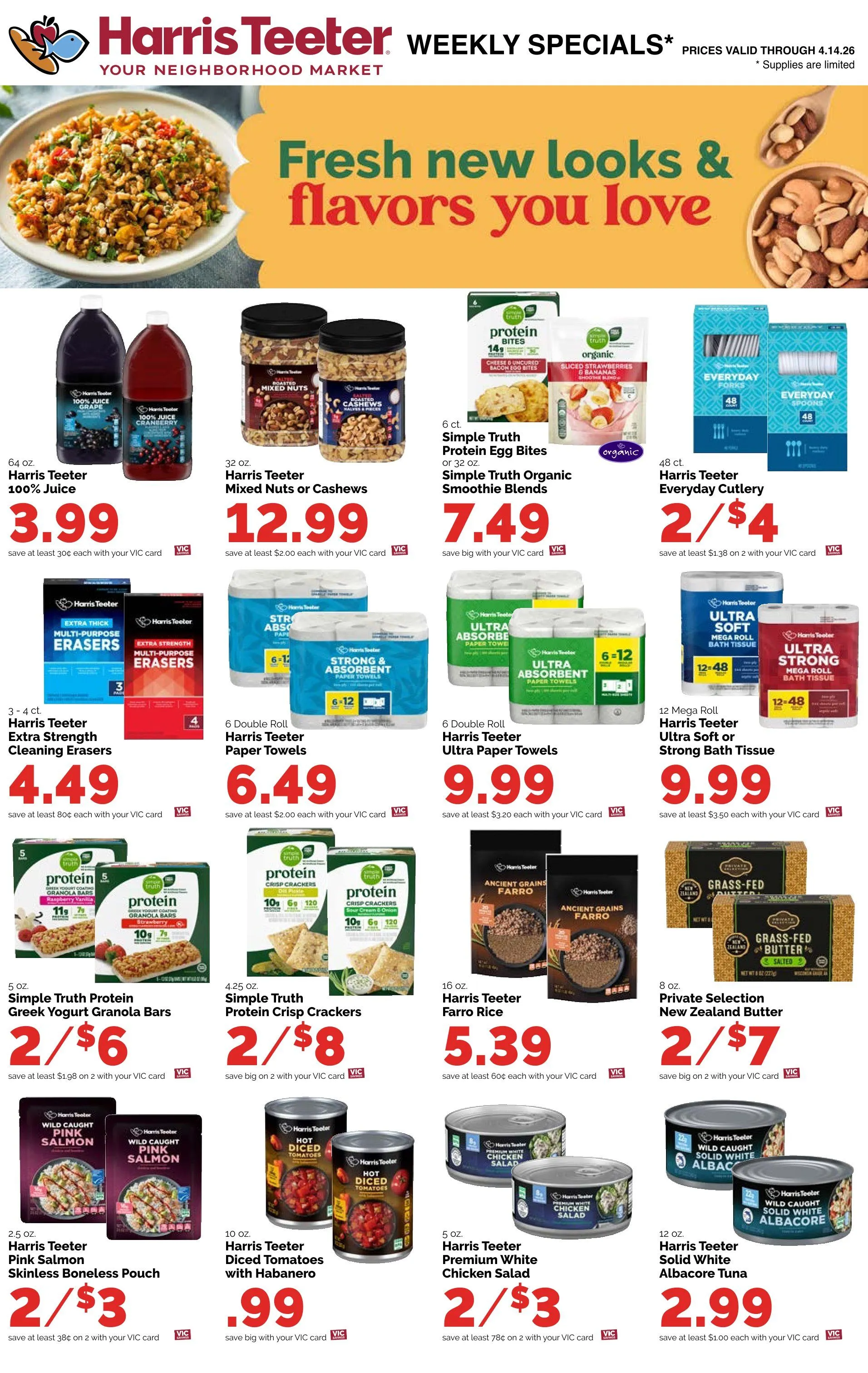 Weekly promotion  Harris Teeter Sales spanning from April 8 to April 14 2026 - Page 15 for Catalogue 365