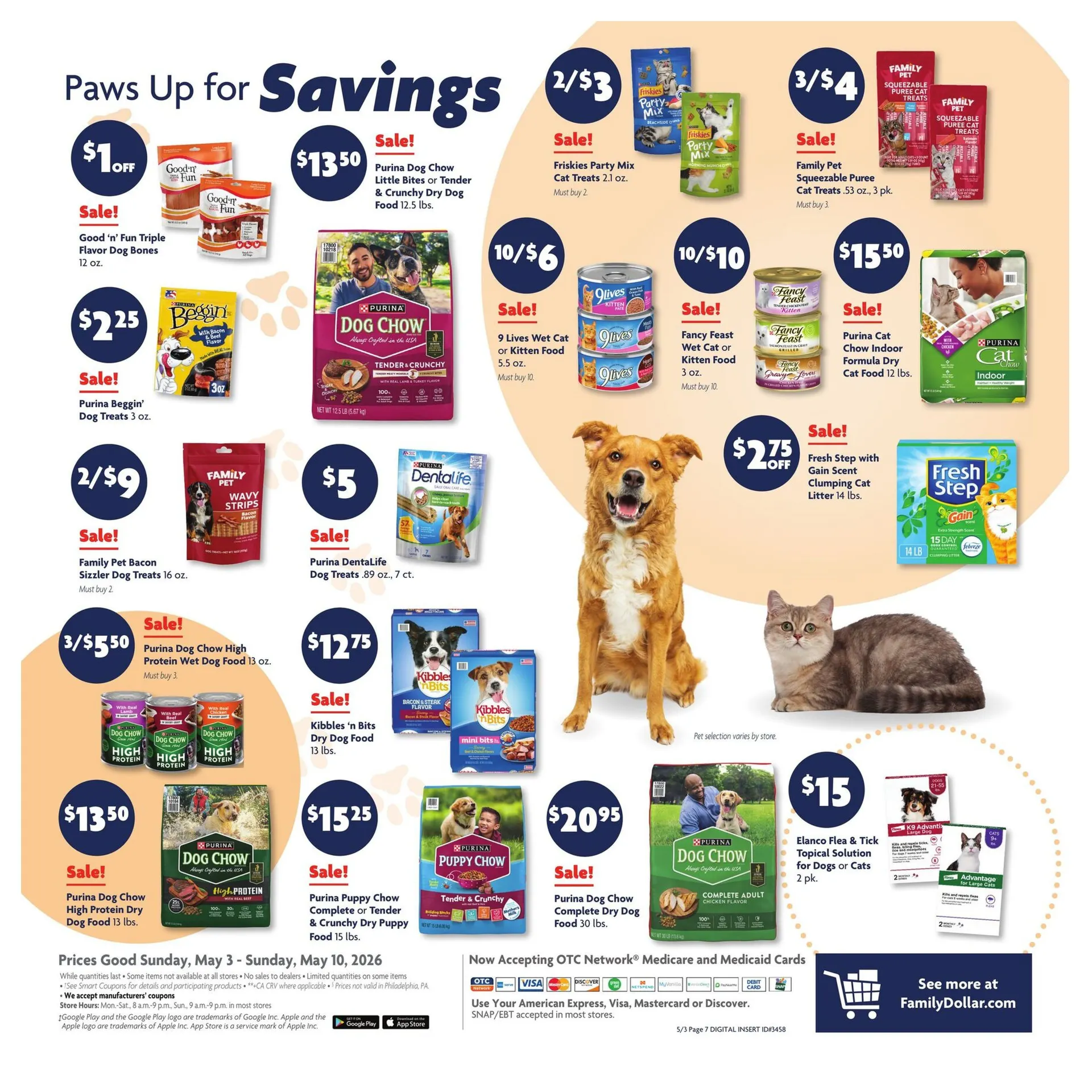 Weekly promotion Family Dollar Sales spanning from May 3 to May 10 2026 - Page 15 for Catalogue 365