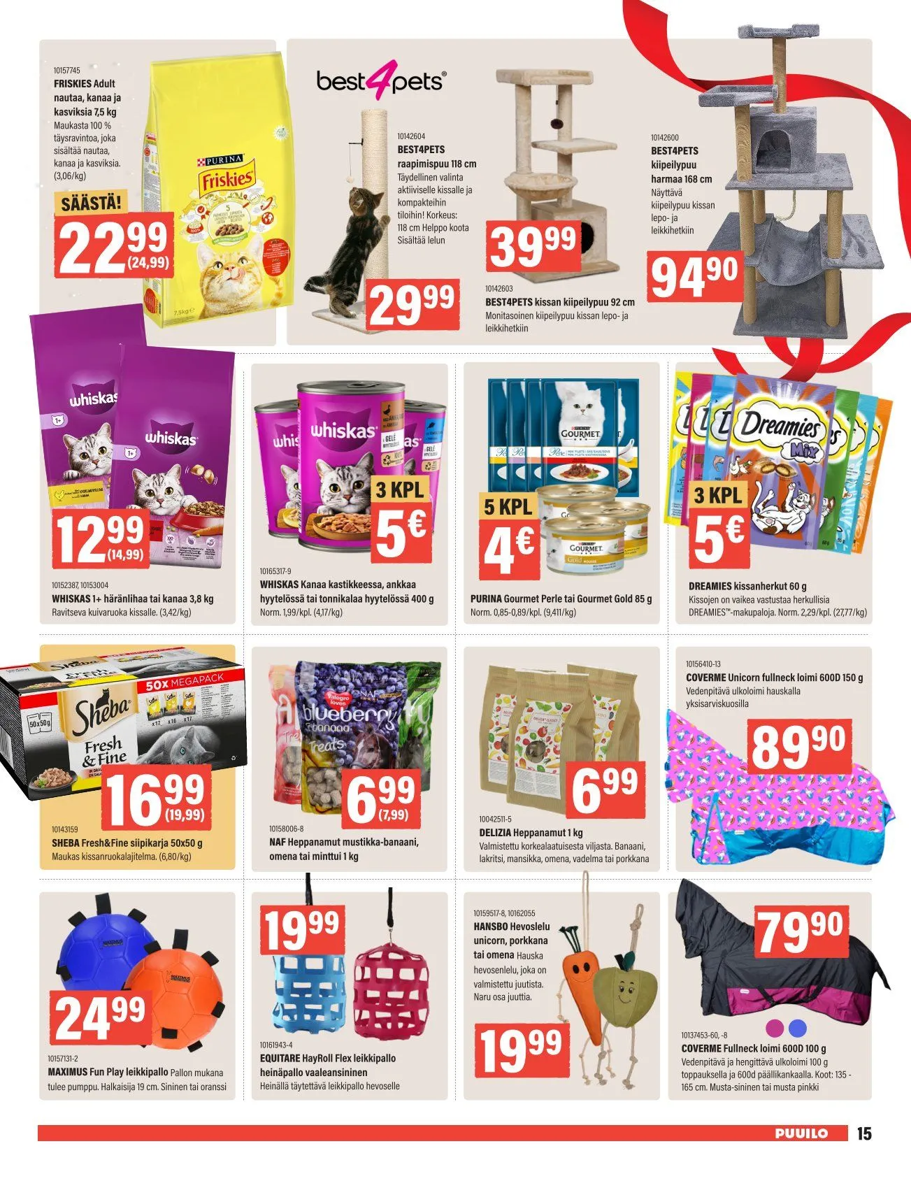Puuilo Tarjoukset voimassa alkaen 24. marraskuuta - 7. joulukuuta 2025 - Tarjouslehti sivu 15