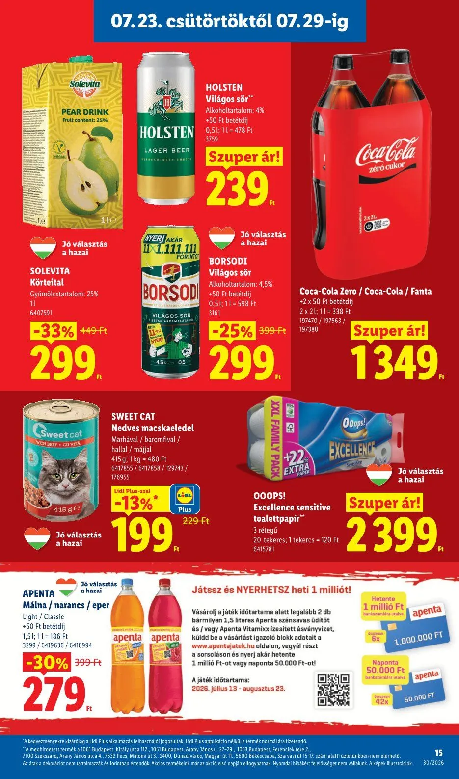 Katalógus  Lidl legfrissebb ajánlatai július 23.-tól július 29.-ig 2026. - Oldal 15