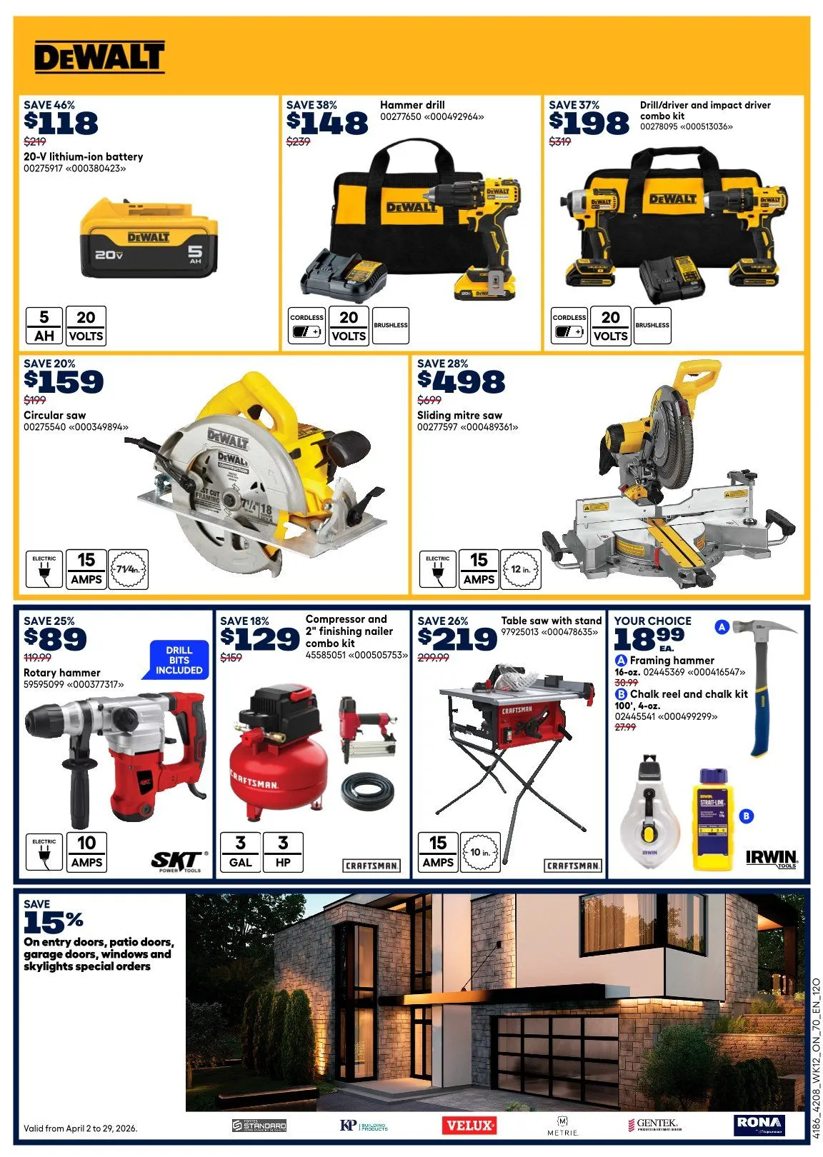  RONA Sales from April 17 to April 20 2026 - flyer page 15