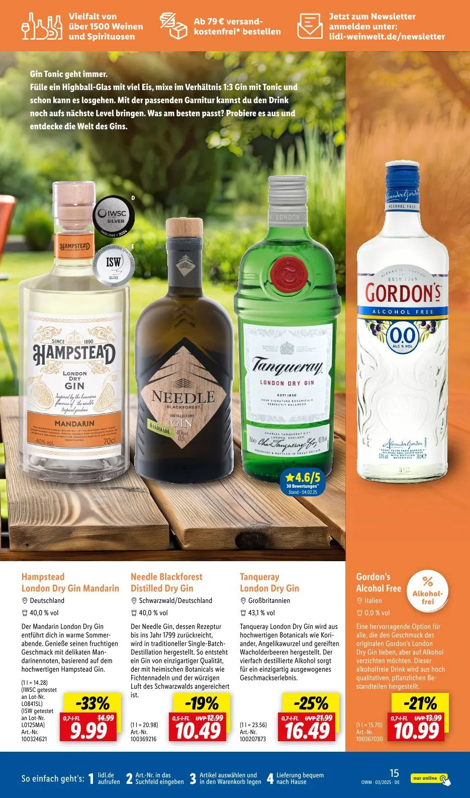 Lidl Prospekt von 5. März bis 31. März 2025 - Prospekt seite 15