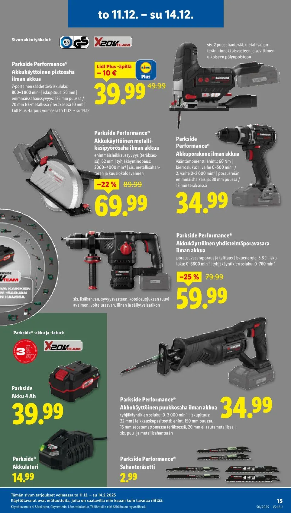 Lidl uusimmat tarjoukset voimassa alkaen 11. joulukuuta - 17. joulukuuta 2025 - Tarjouslehti sivu 15