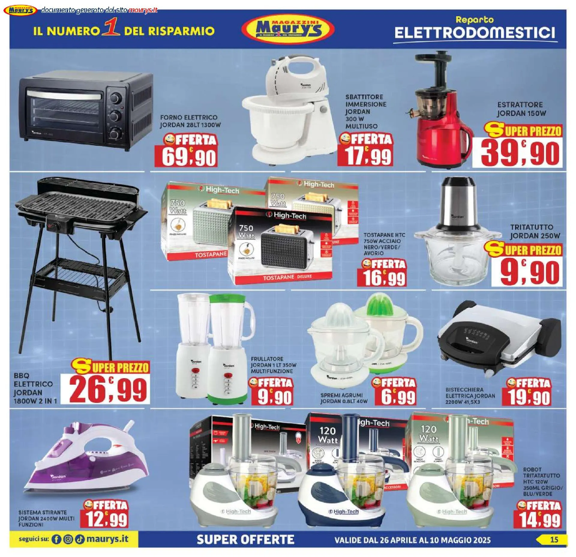 Volantini Maury's da 26 aprile a 11 maggio di 2025 - Pagina del volantino 15
