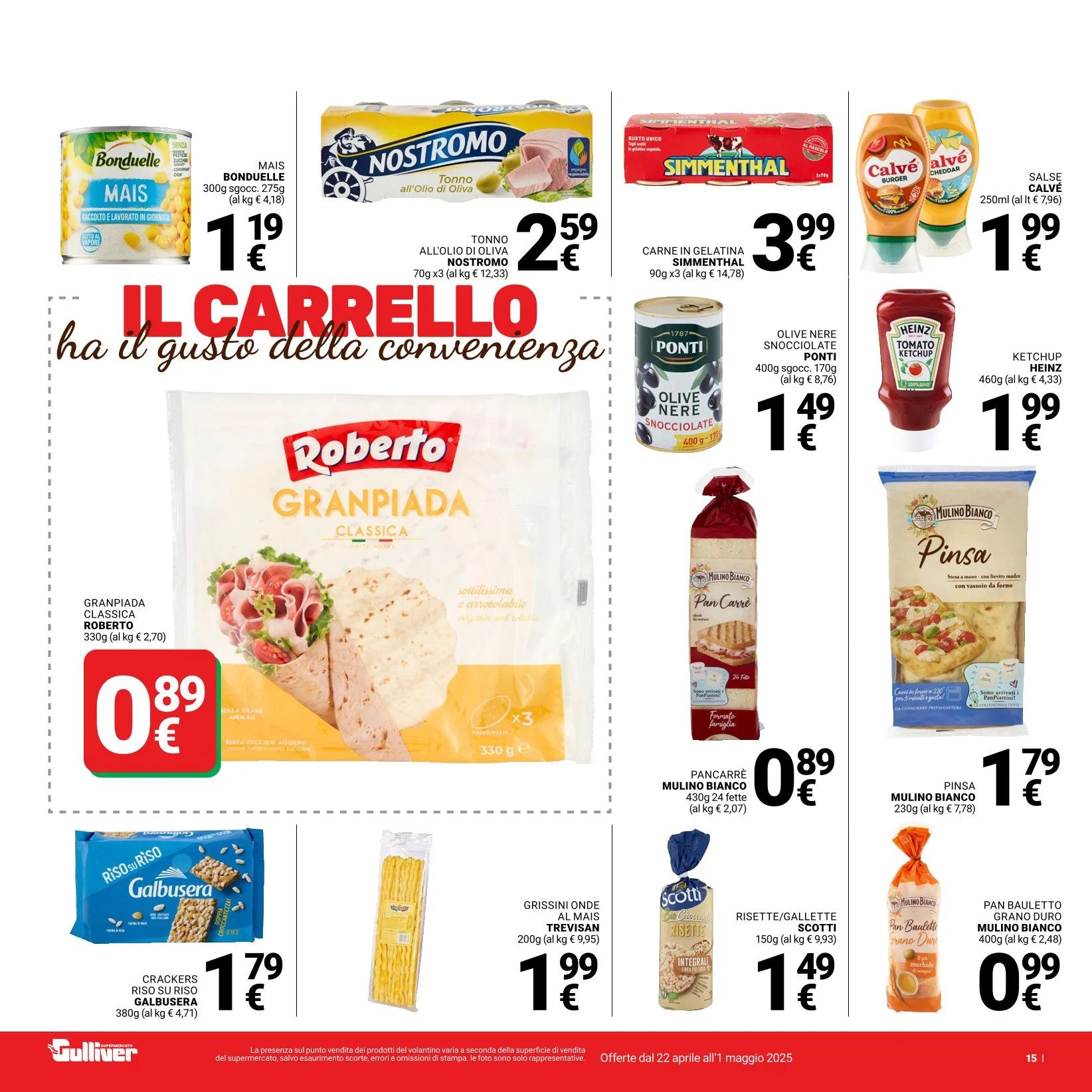 Volantini Gulliver da 22 aprile a 1 maggio di 2025 - Pagina del volantino 15