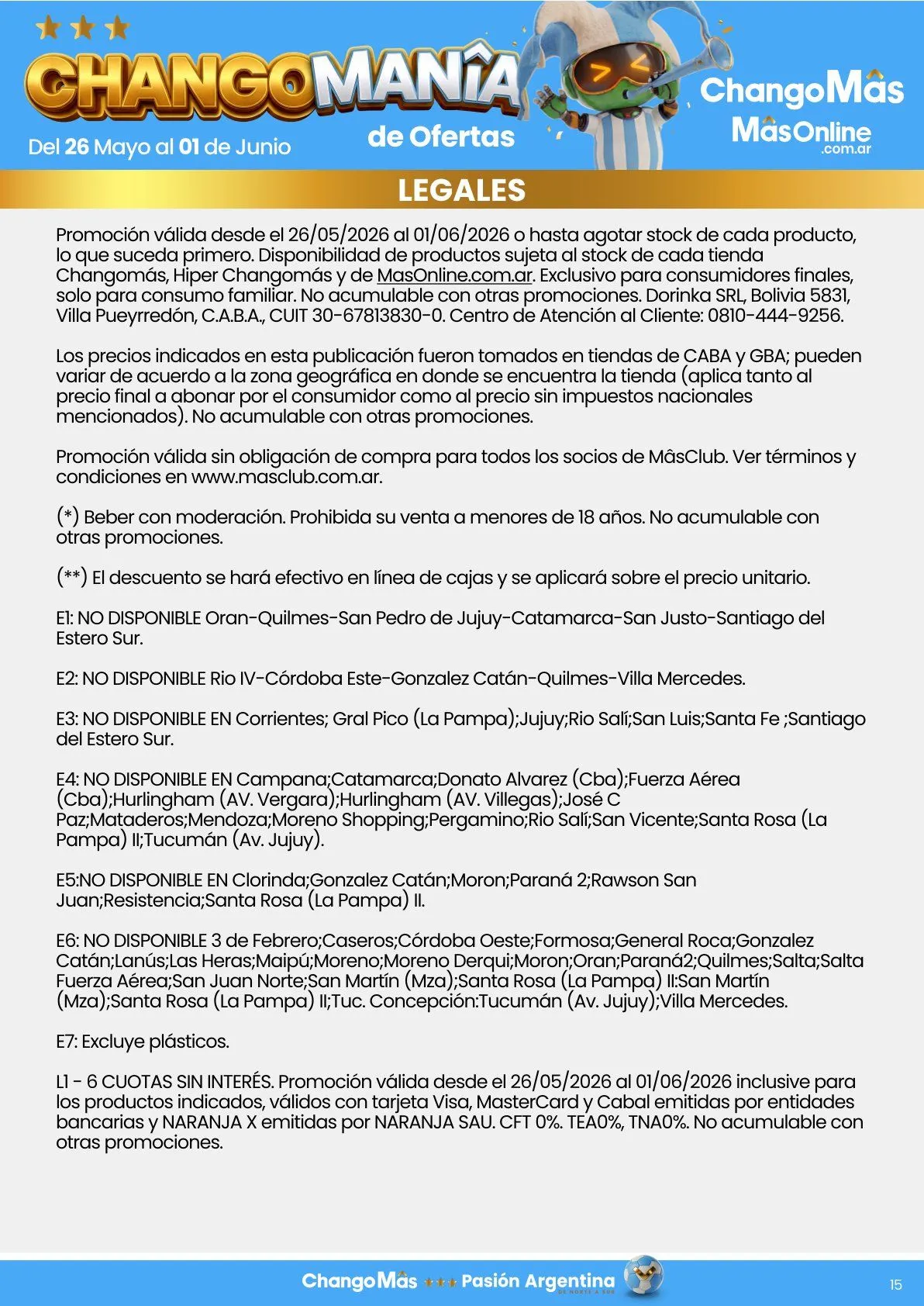 Ofertas de Changomas Ofertas 26 de mayo al 1 de junio 2026 - Página 15 del catálogo