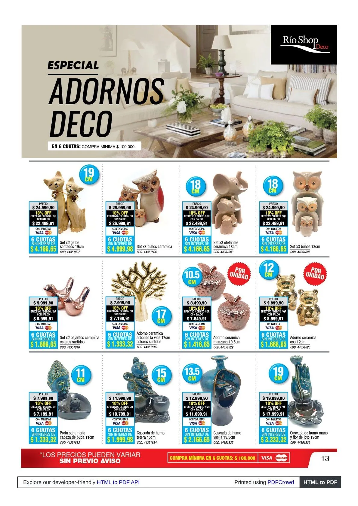 Ofertas de Ofertas Río Shop Deco 30 de marzo al 30 de abril 2026 - Página 13 del catálogo
