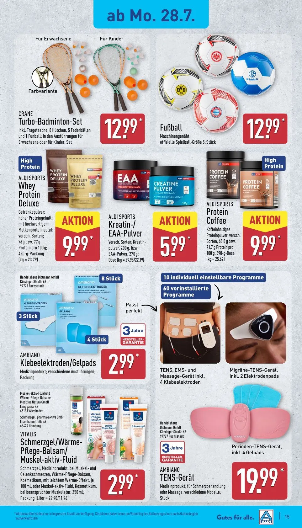 ALDI Nord Prospekte von 28. Juli bis 2. August 2025 - Prospekt seite 15