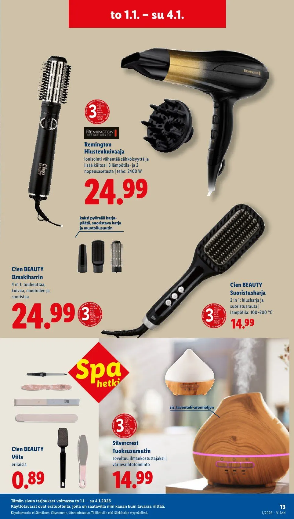 Kaupan Lidl tarjoukset voimassa alkaen 1. tammikuuta - 4. tammikuuta 2026 - Tarjouslehti sivu 15