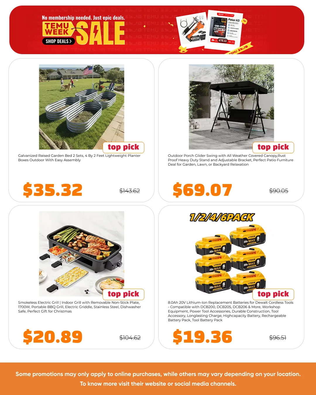 Weekly ad Temu Sales from May 8 to May 26 2026 - Page 9