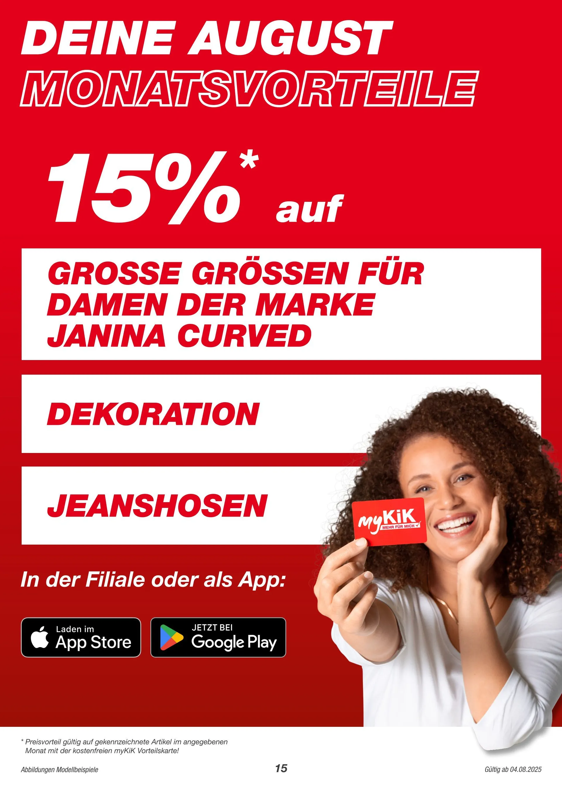KIK Angebote von 4. August bis 17. August 2025 - Prospekt seite 15