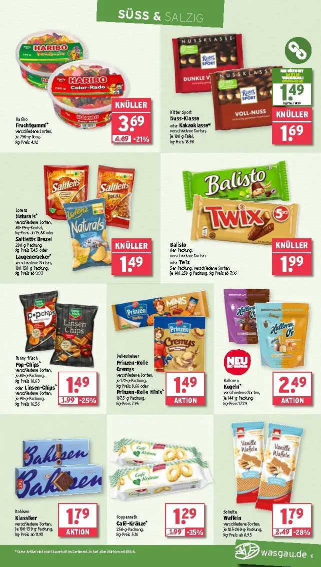 Wasgau Angebote von 10. Juni bis 14. Juni 2025 - Prospekt seite 15