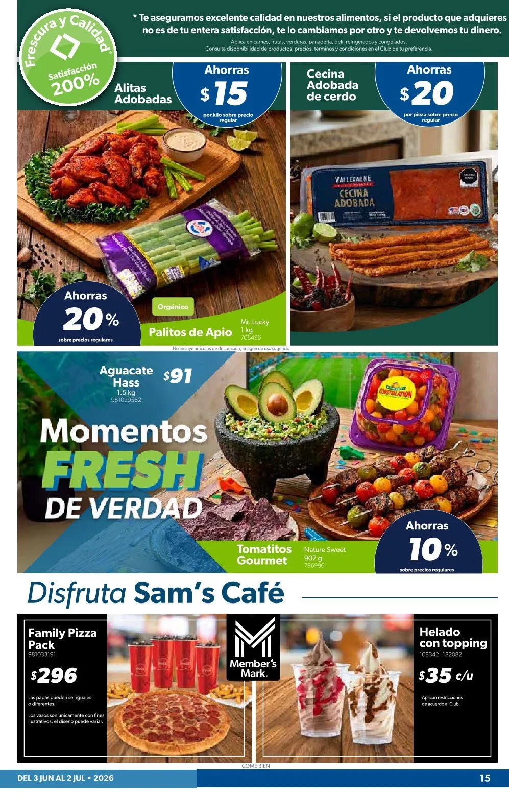 Catálogo de Sam's Club Ofertas 3 de junio al 2 de julio 2026 - Pagina 15