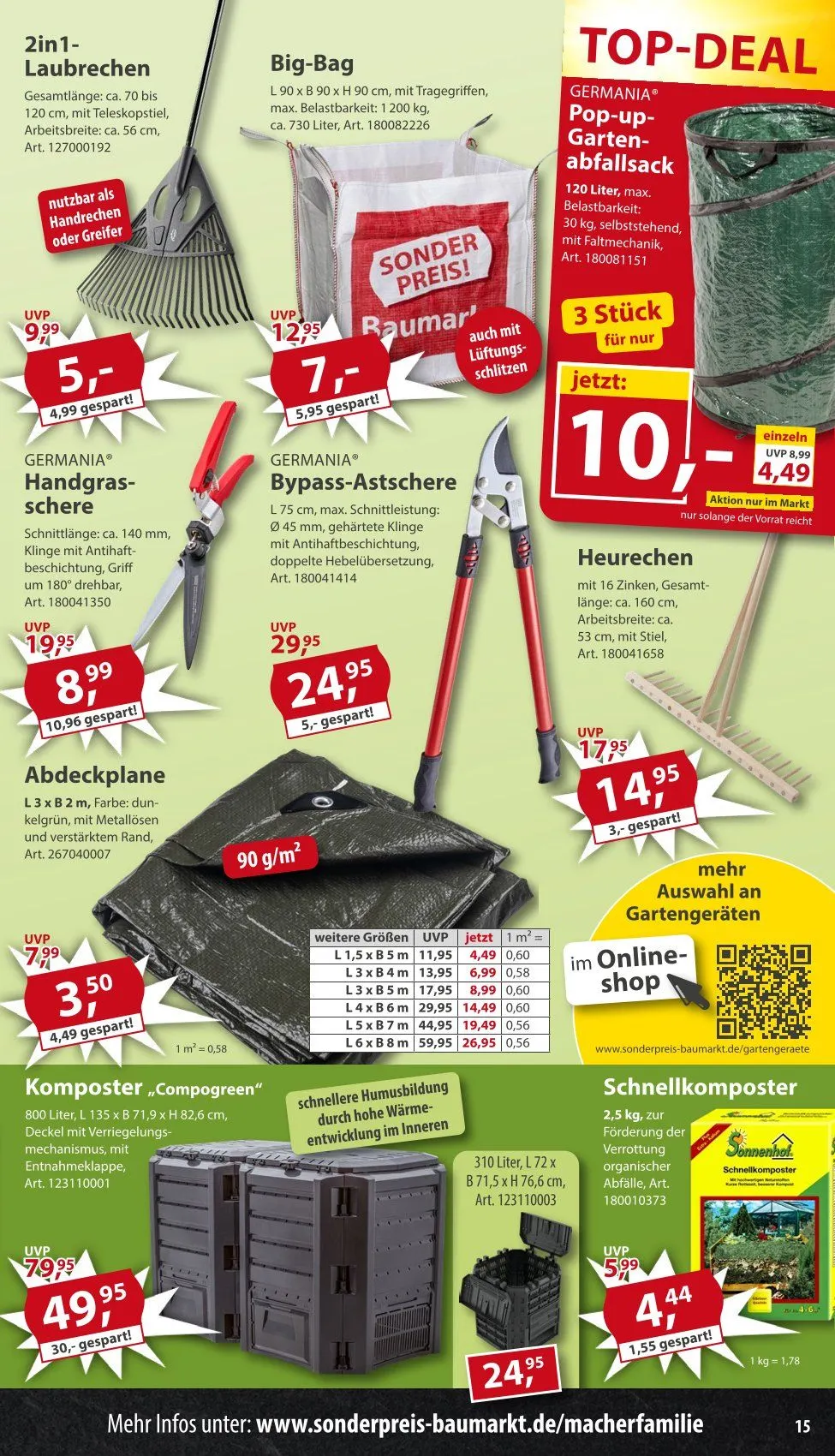 Sonderpreis-Baumarkt Angebote von 9. Mai bis 15. Mai 2026 - Prospekt seite 15