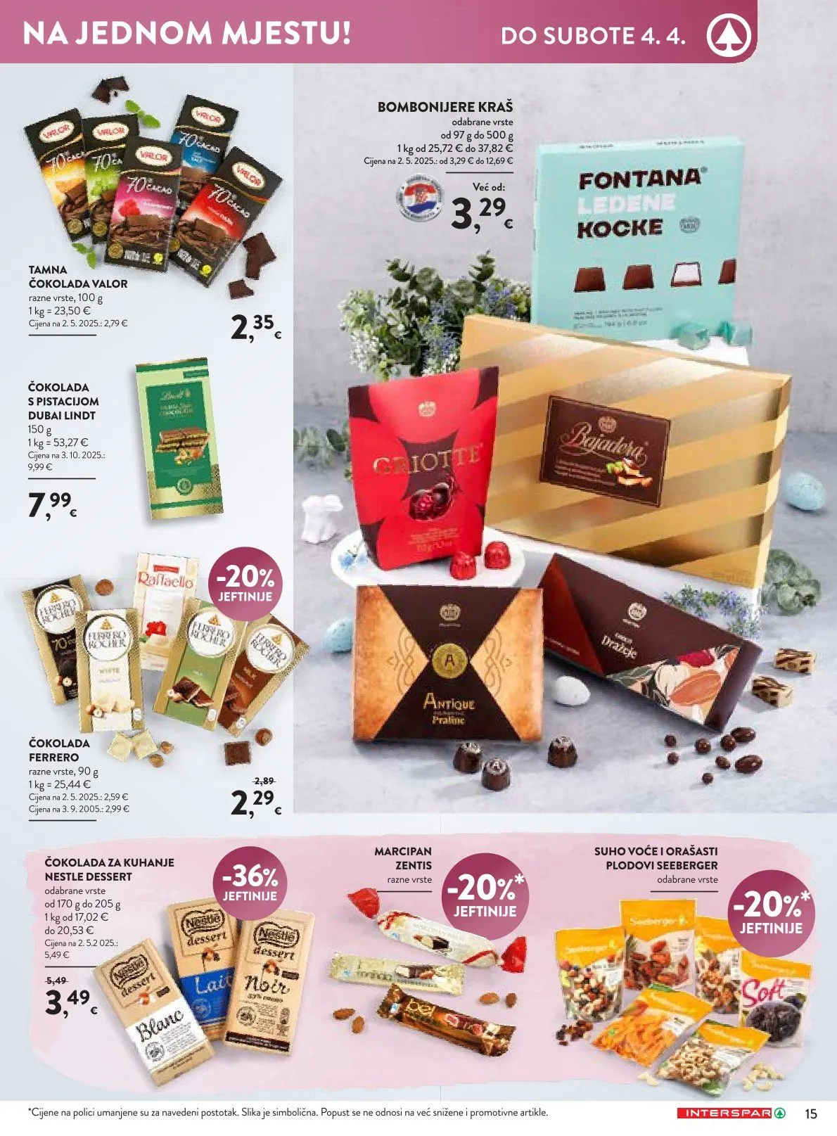 Katalog Ponude trgovine INTERSPAR od 19. ožujka do 4. travnja 2026. - Pregled Stranica 15