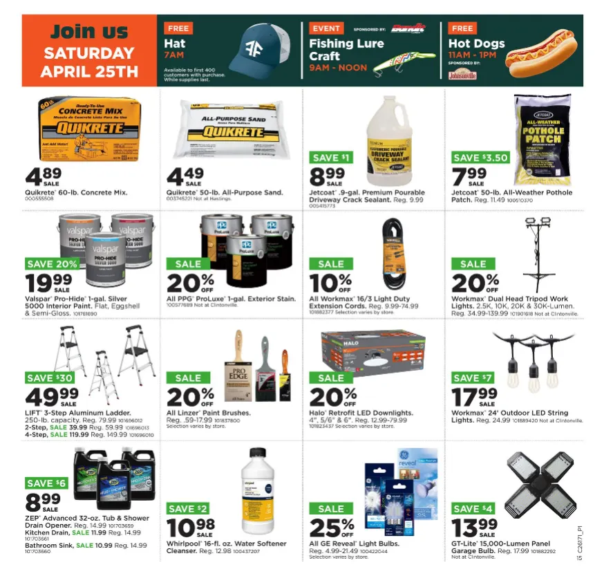 Weekly promotion Fleet Farm Sales spanning from April 20 to April 26 2026 - Page 15 for Catalogue 365