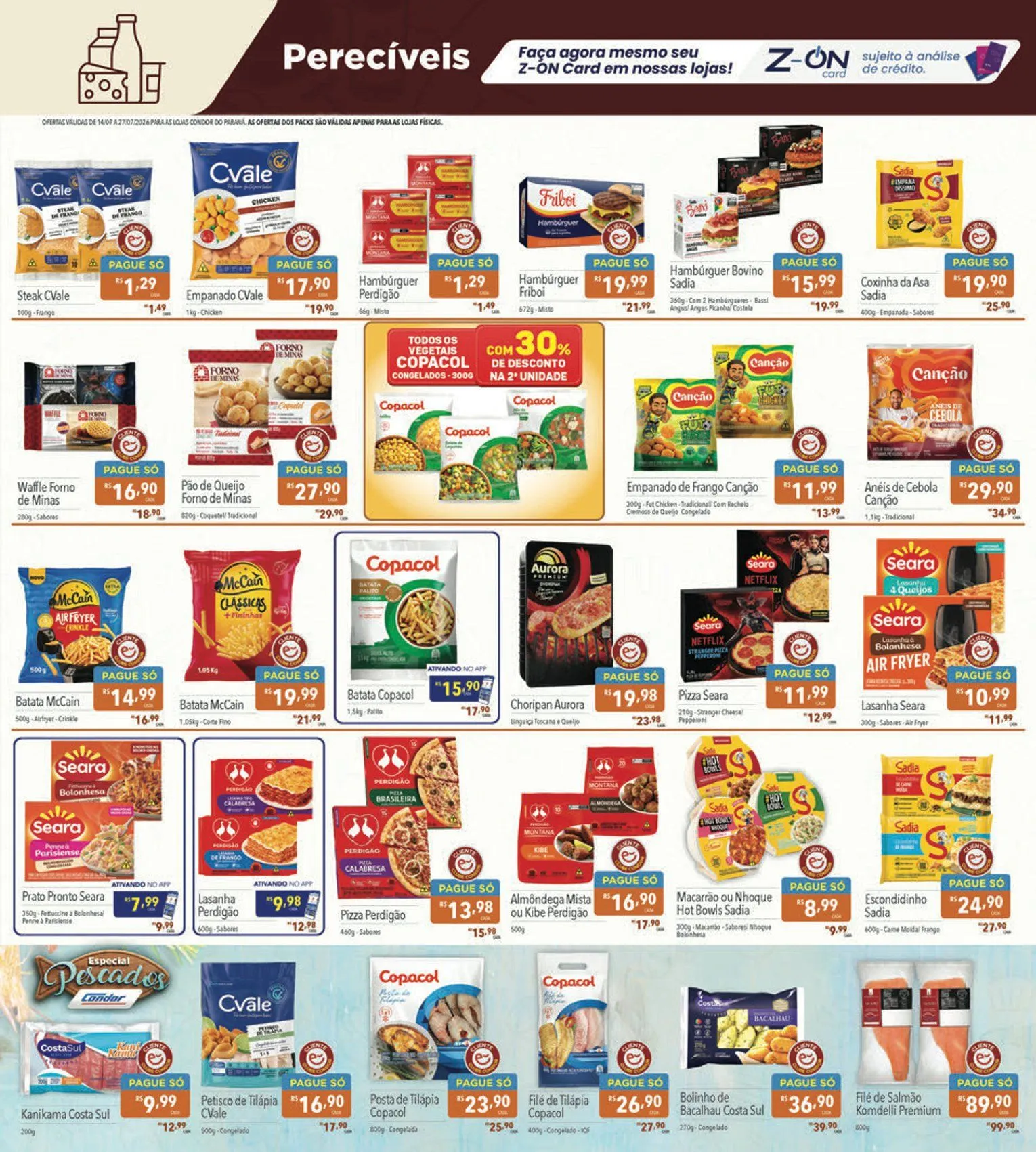 Encarte de Folhetos Supermercados Condor 14 de julho até 27 de julho 2026 - Pagina 15