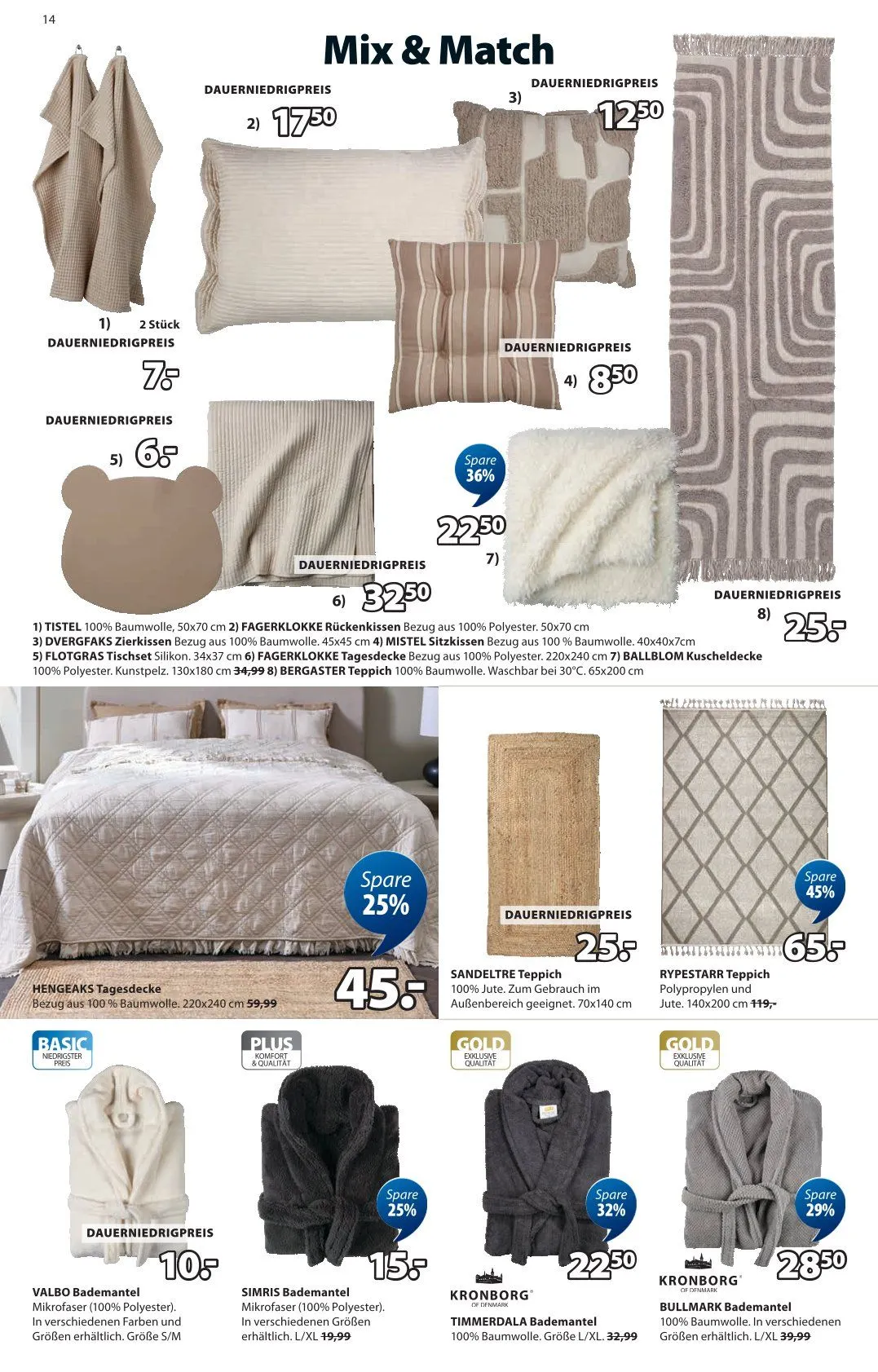 JYSK Angebote von 19. Oktober bis 29. November 2025 - Prospekt seite 14