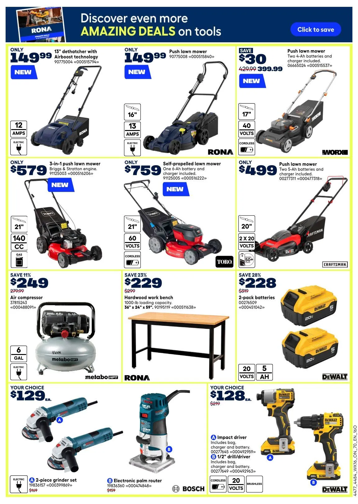 RONA Sales from May 18 to May 20 2026 - flyer page 15