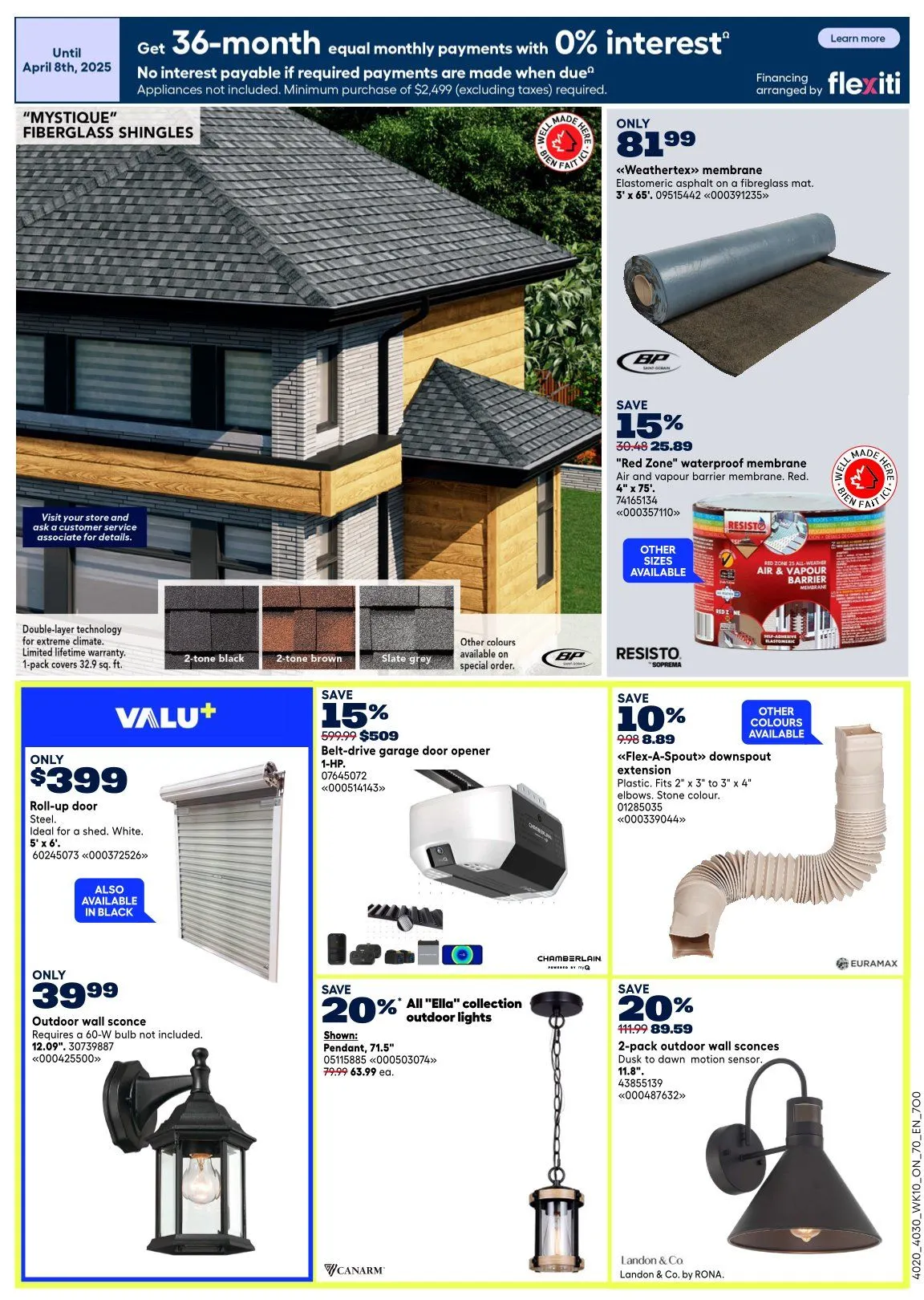 RONA Sales from April 3 to April 8 2026 - flyer page 15