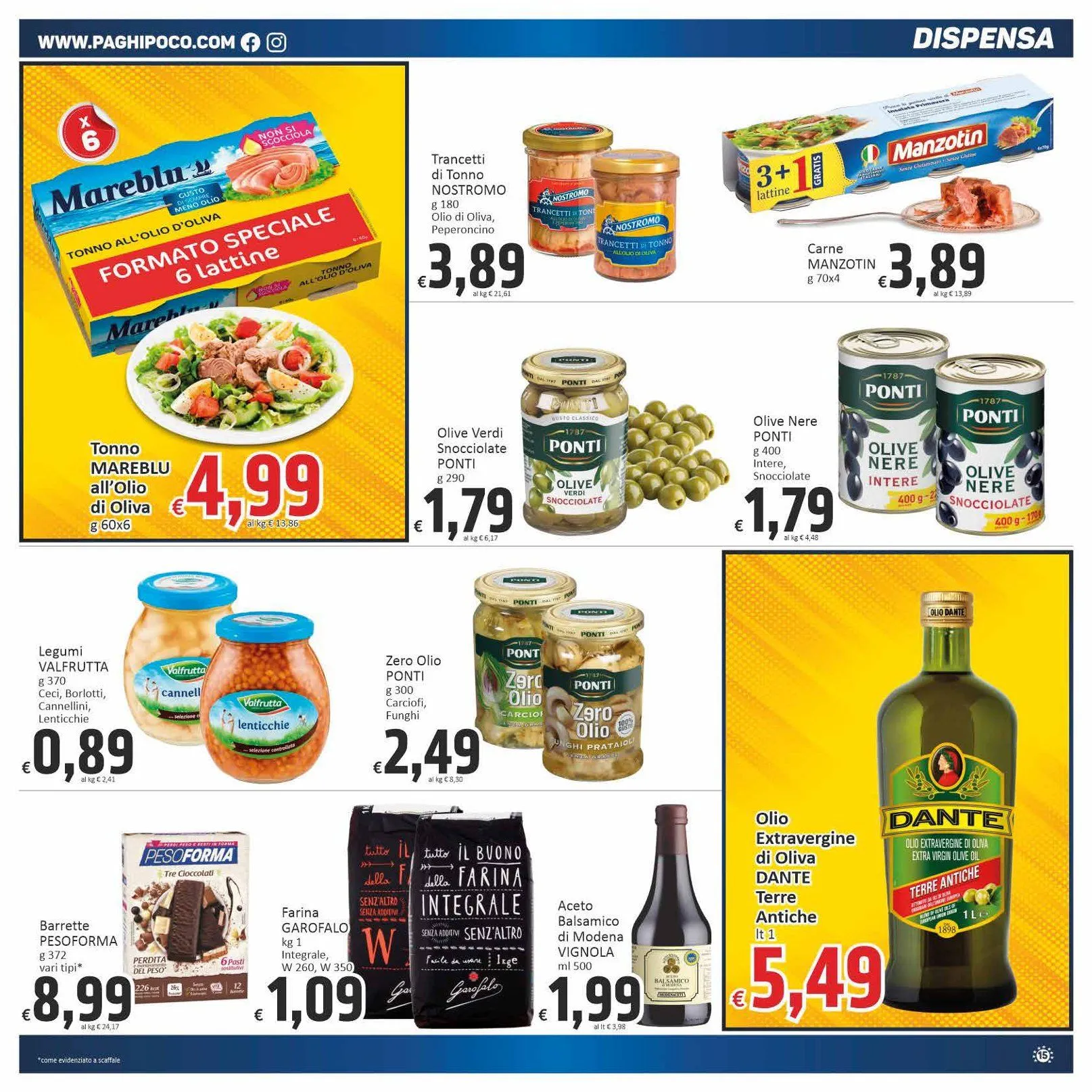  Volantini Paghi Poco da 7 gennaio a 18 gennaio di 2026 - Pagina del volantino 15