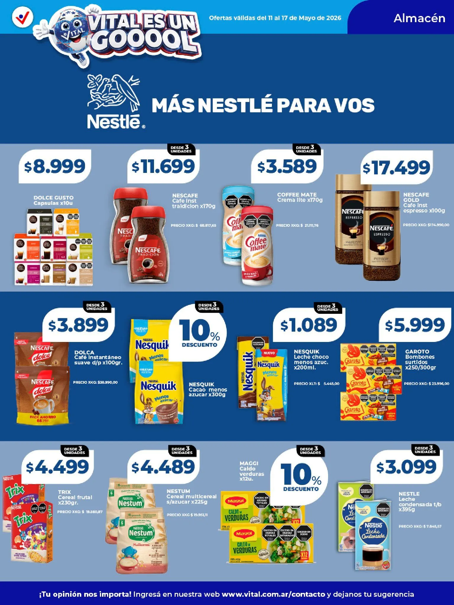 Ofertas de  Vital Ofertas 11 de mayo al 17 de mayo 2026 - Página 15 del catálogo