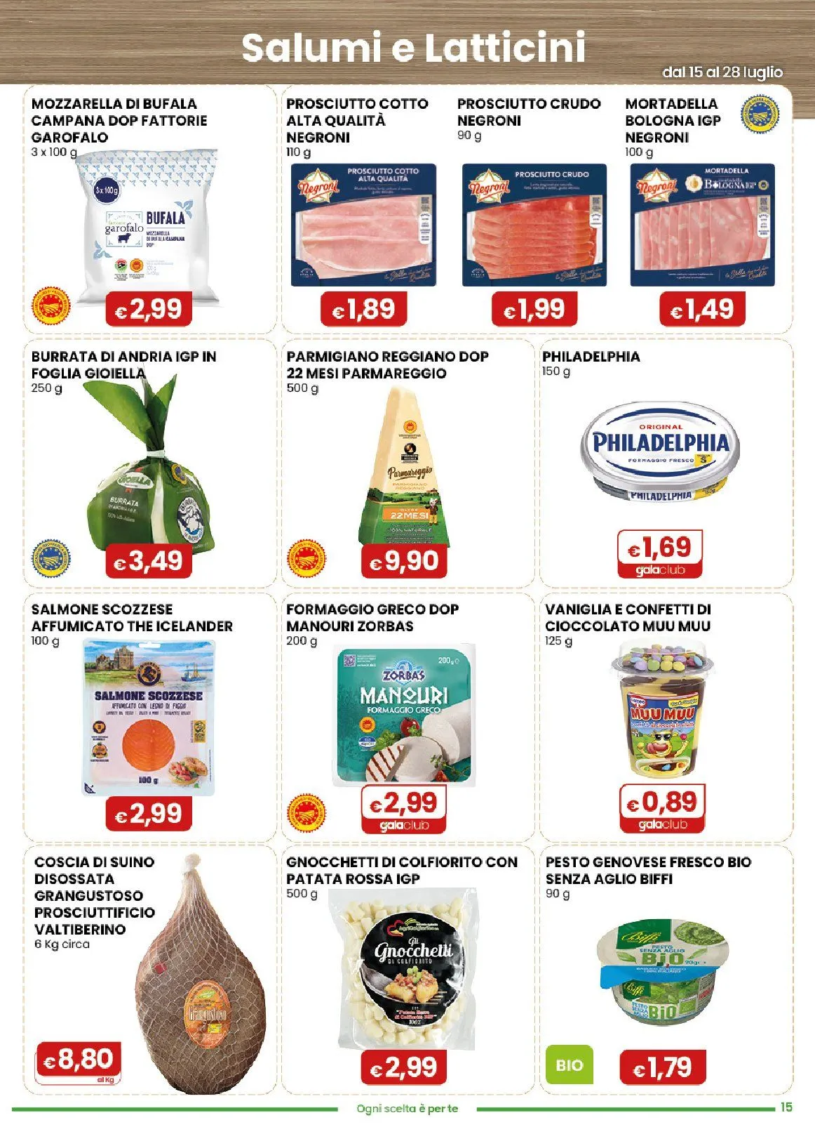 Volantini Gala Supermercati da 15 luglio a 28 luglio di 2026 - Pagina del volantino 15
