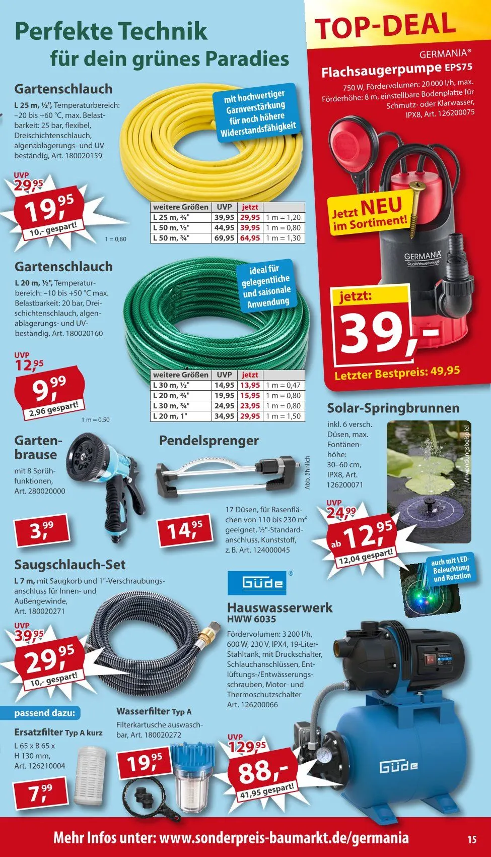 Sonderpreis-Baumarkt Prospekte von 28. Februar bis 3. März 2026 - Prospekt seite 15