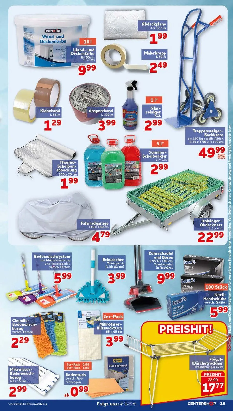 CENTERSHOP Prospekte von 20. Juli bis 25. Juli 2026 - Prospekt seite 15